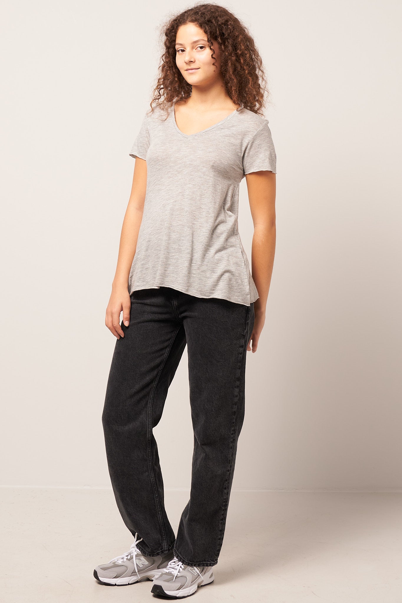 Jacksonville V-neck T-shirt Heather Grey Levere