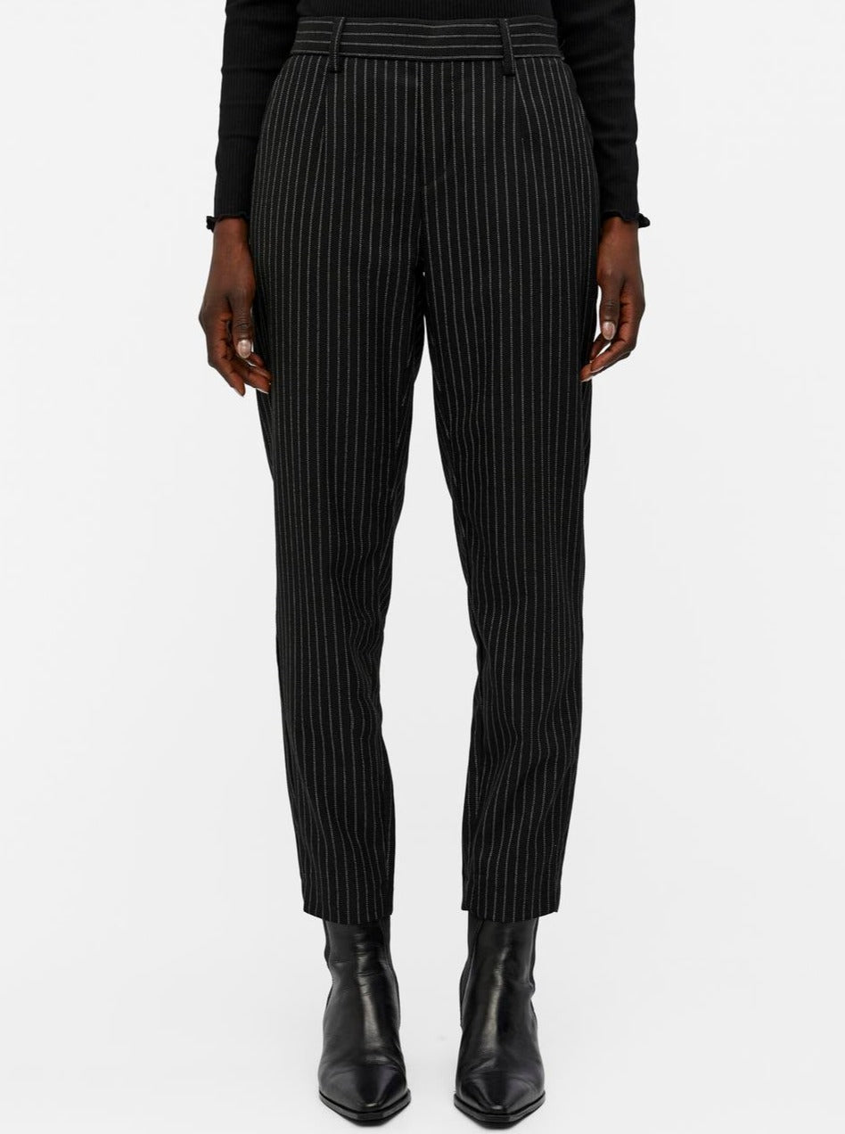 Object Lisa Slim Bukser Black/Grey NO25