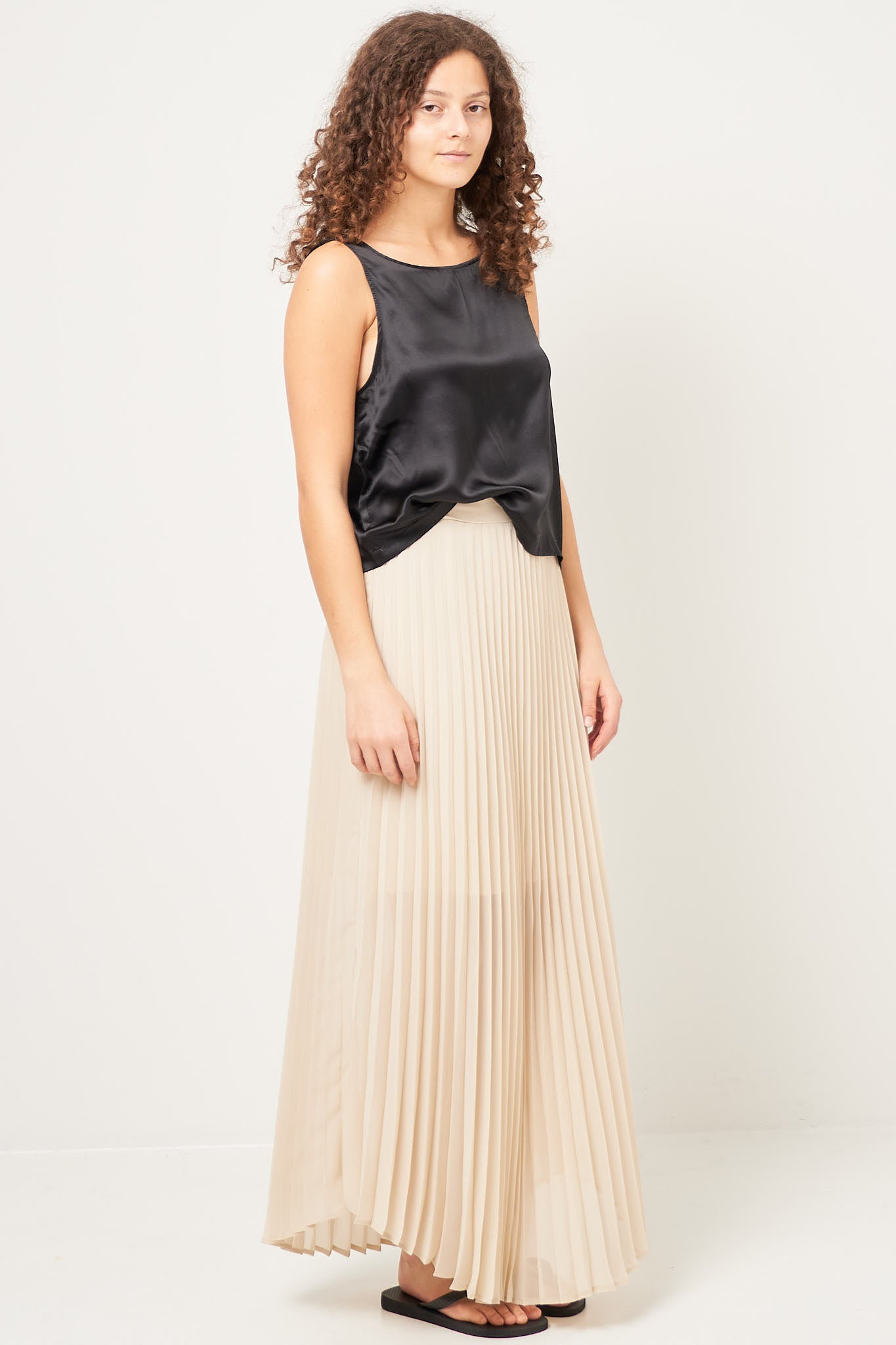 Pleated Skirt Ivory