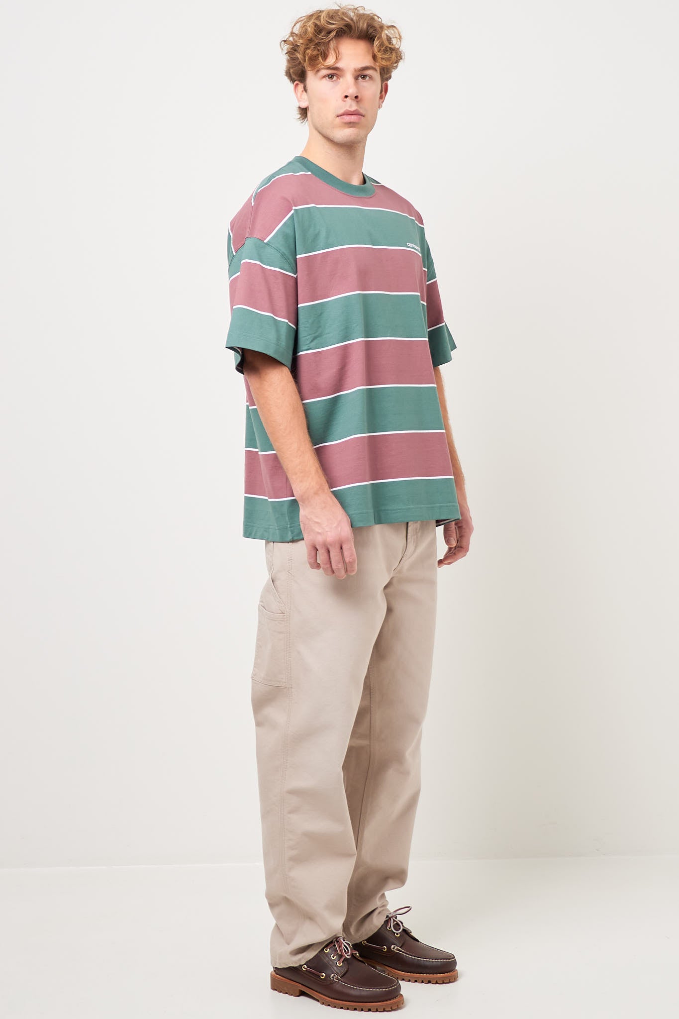 Quinby T-Shirt Silver Pine Stripe på udsalg