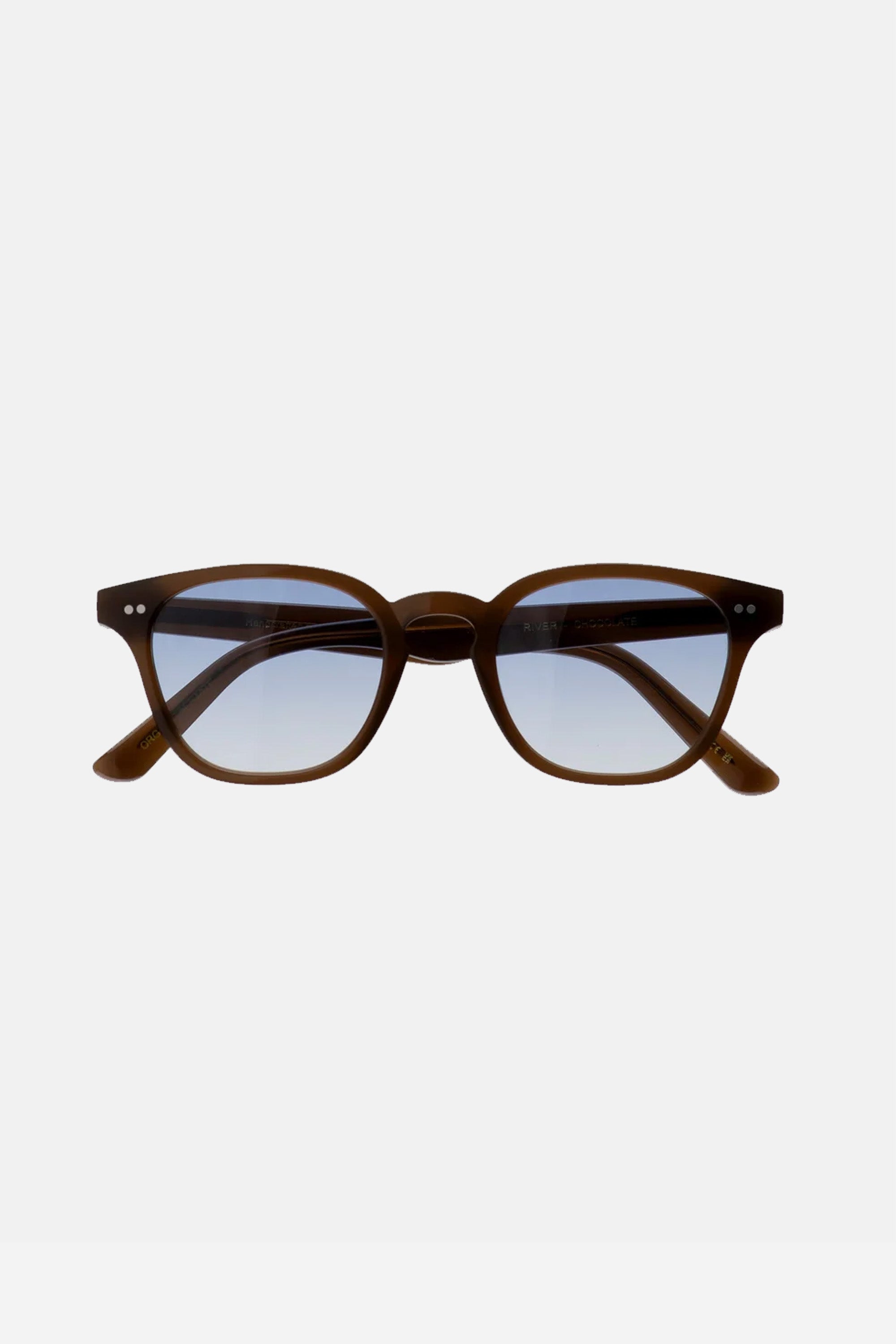River Chocolate / Blue Gradient Lens
