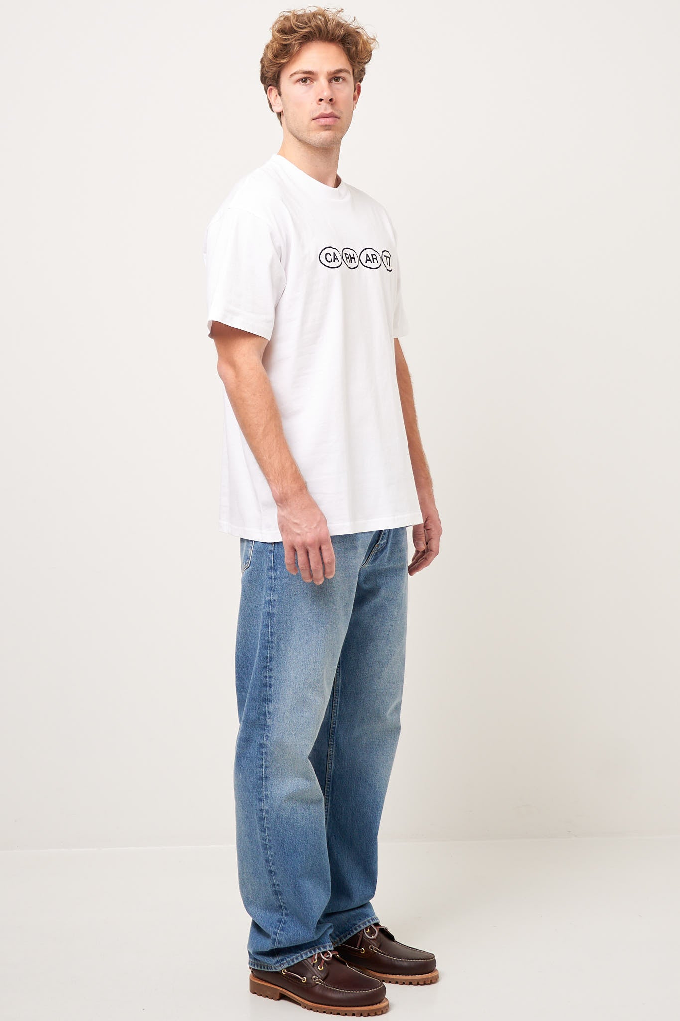 S/S Bumper T-Shirt White/Black Levere