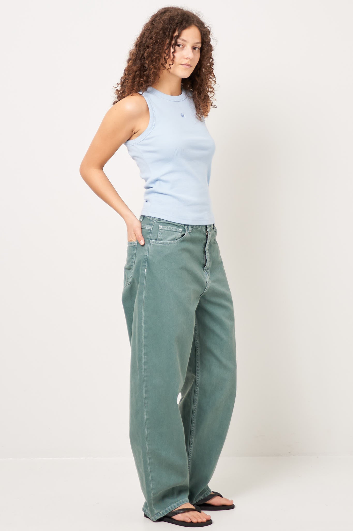 W' Brandon Pant Silver Pine Online salg