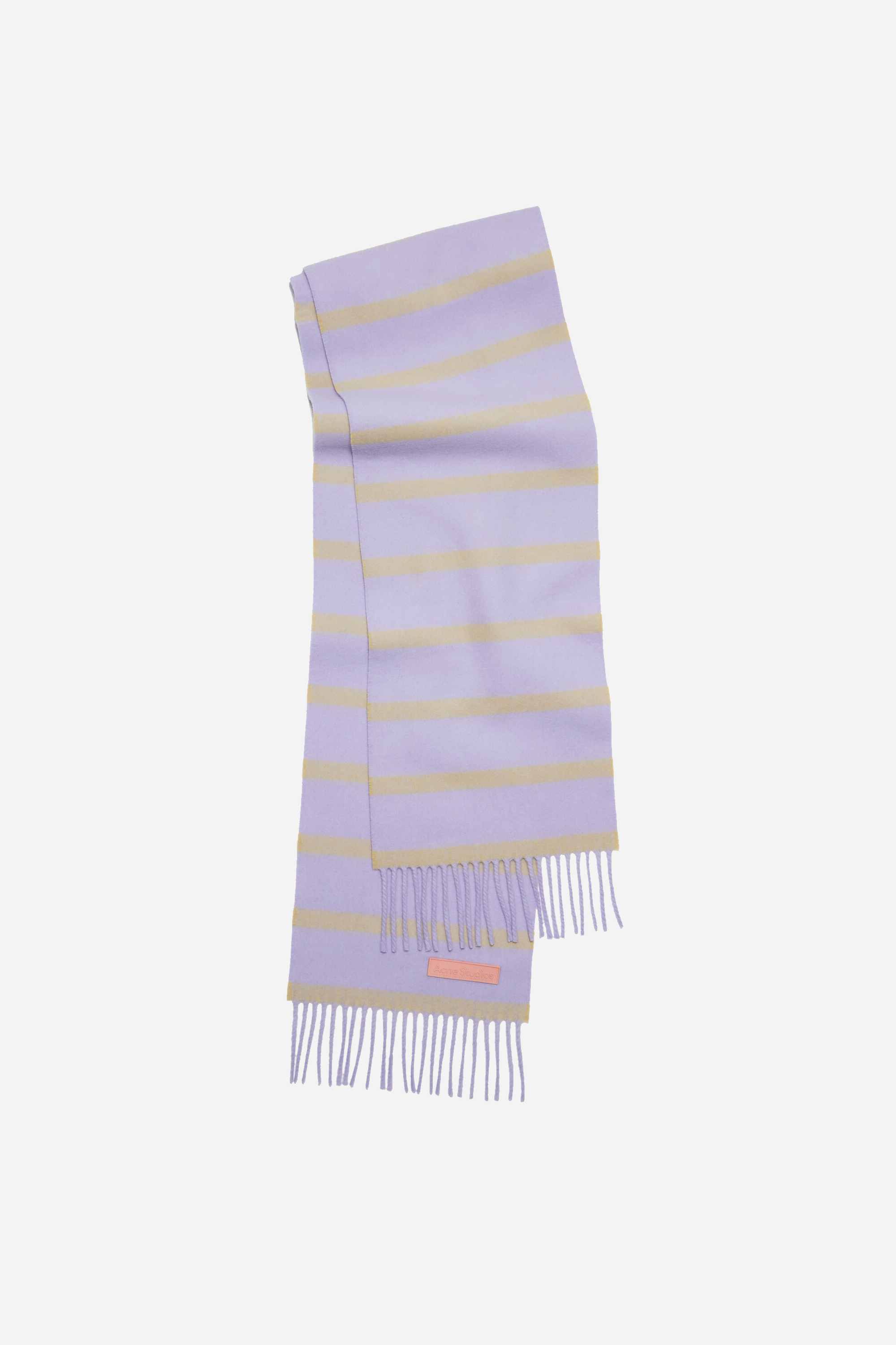 Wool Scarf Narrow Lilac/Yellow Online nu