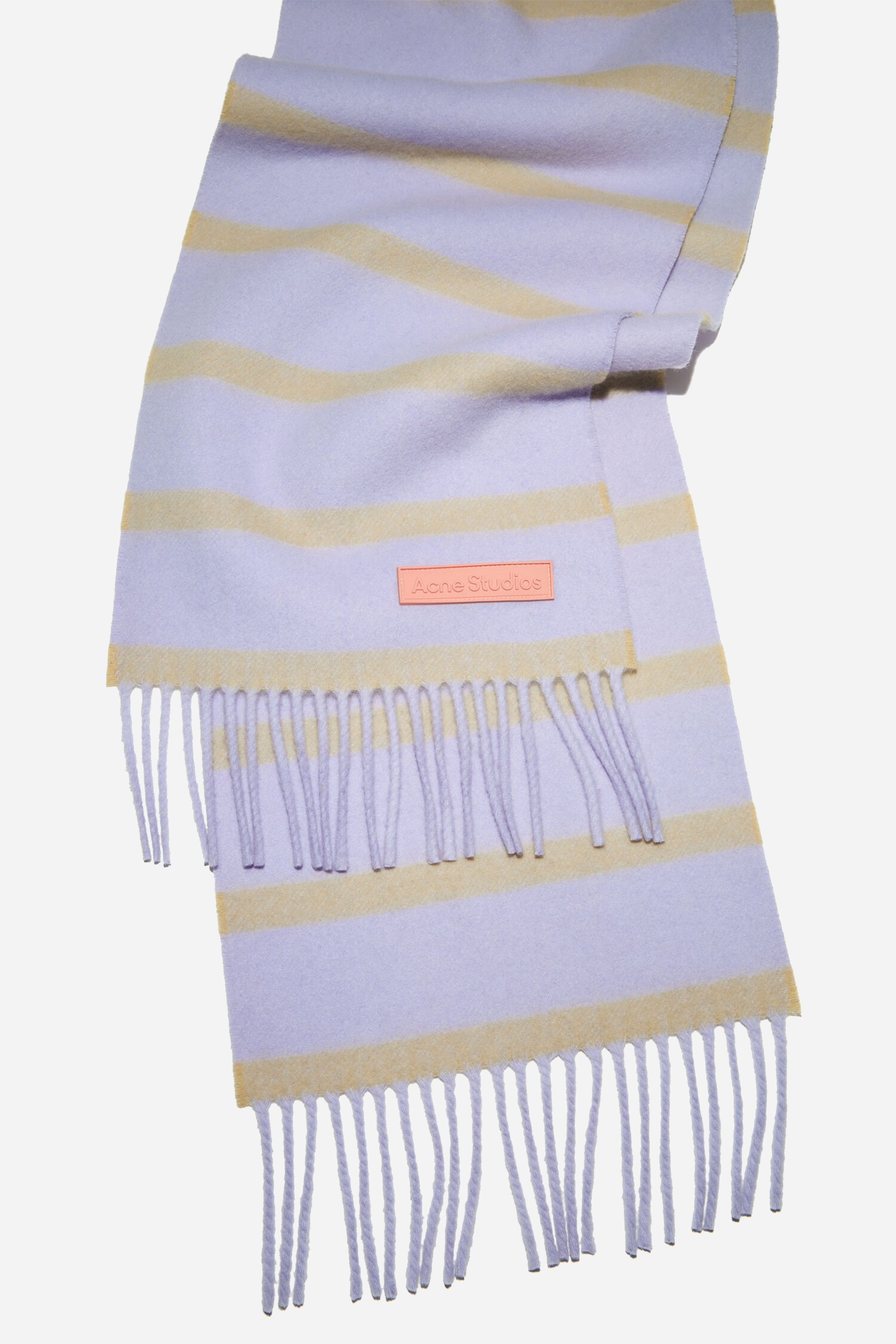 Wool Scarf Narrow Lilac/Yellow Online nu