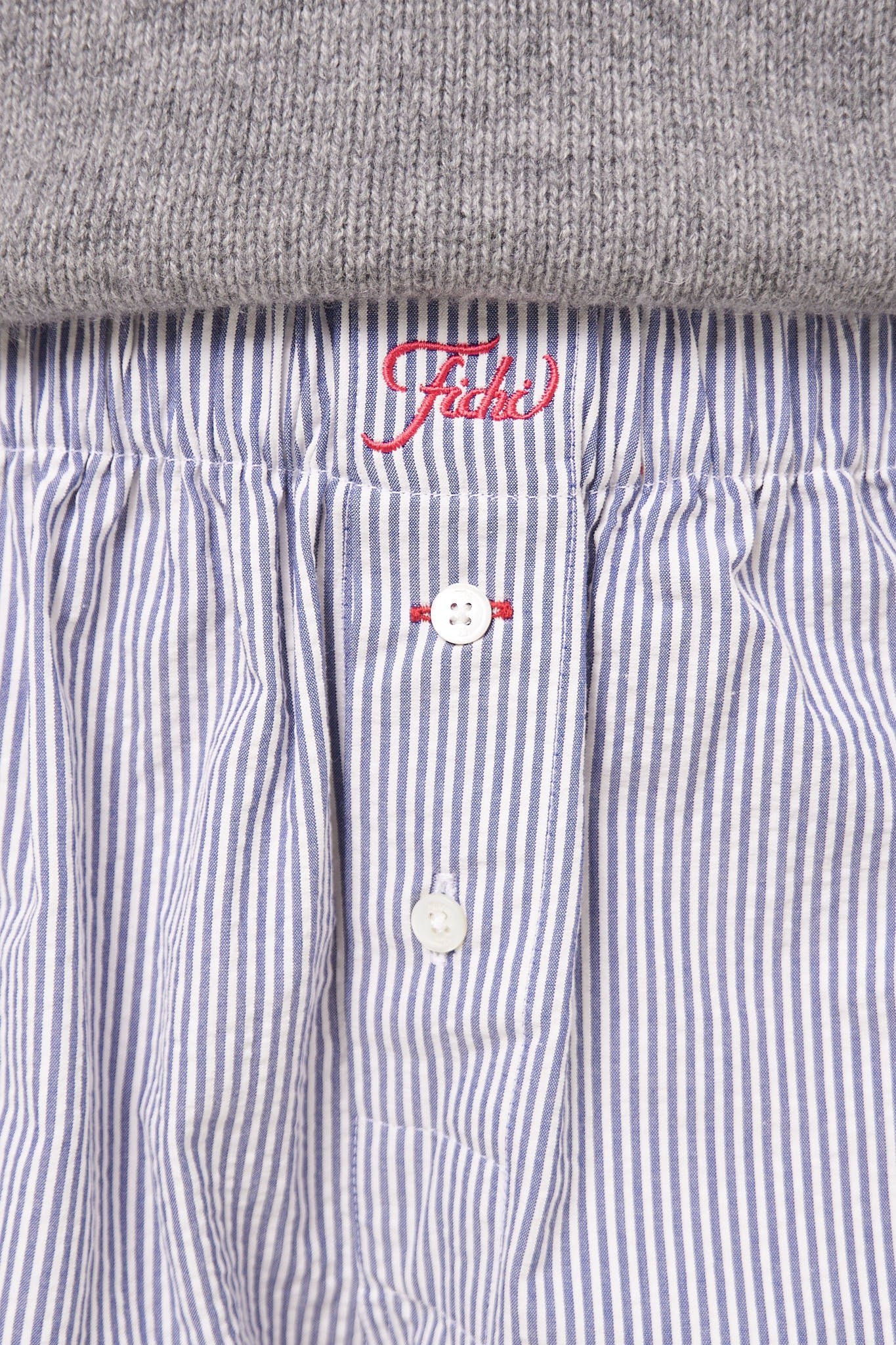Blue Stripe Seersucker Boxers