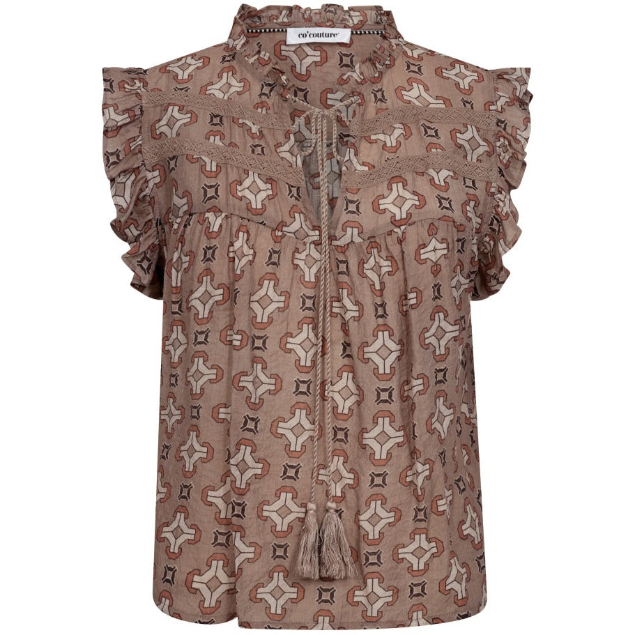 Co'Couture Egypt Tie Top Walnut