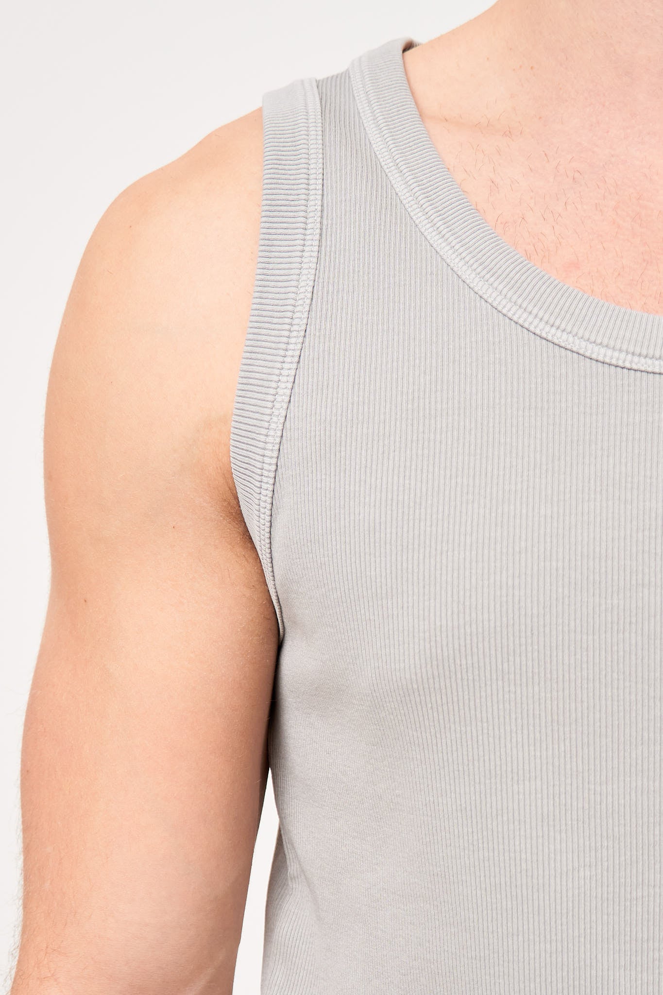 Rib Tank Top Grey Online