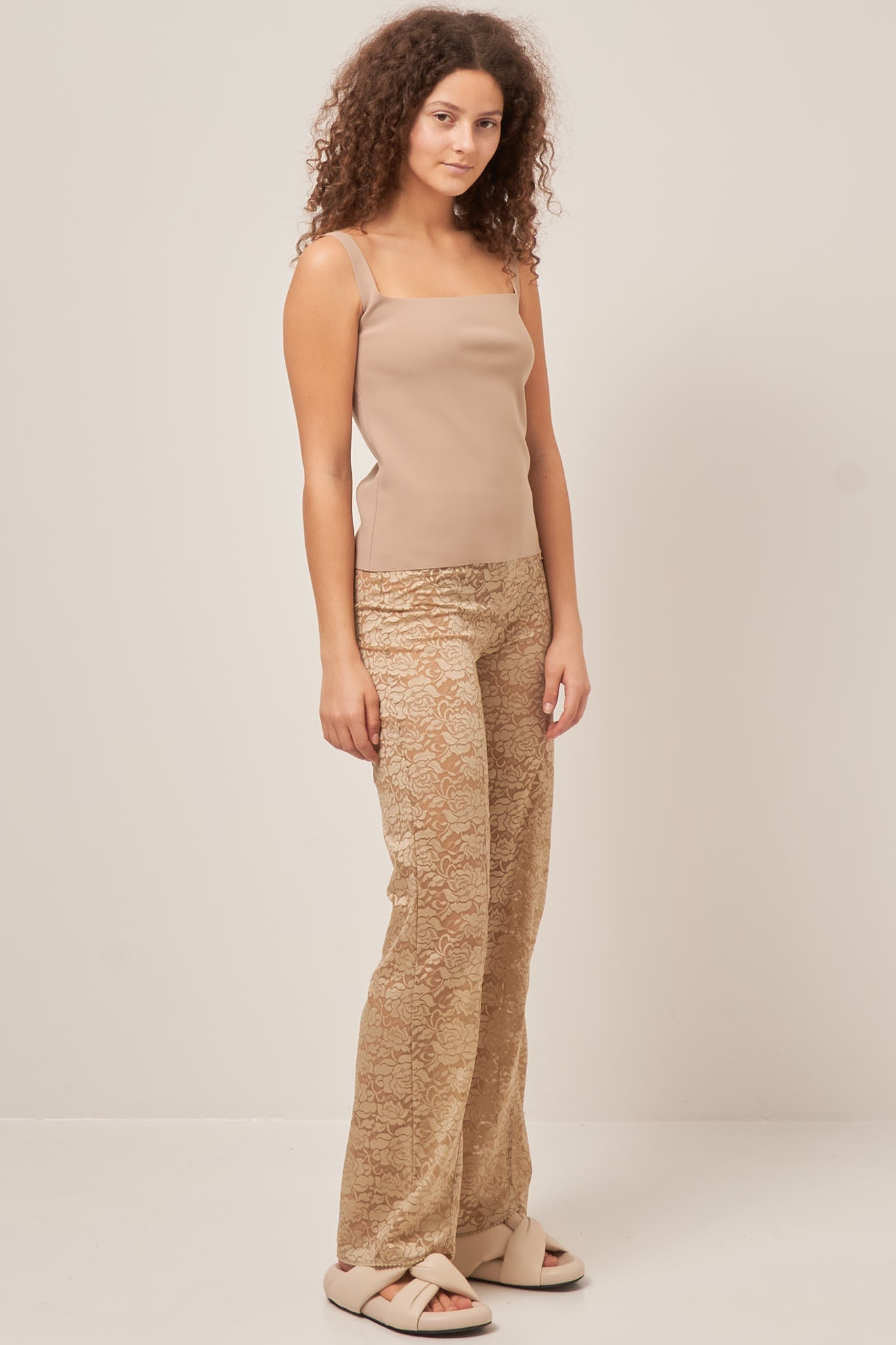 Rose Lace Trouser Honey Udsalg