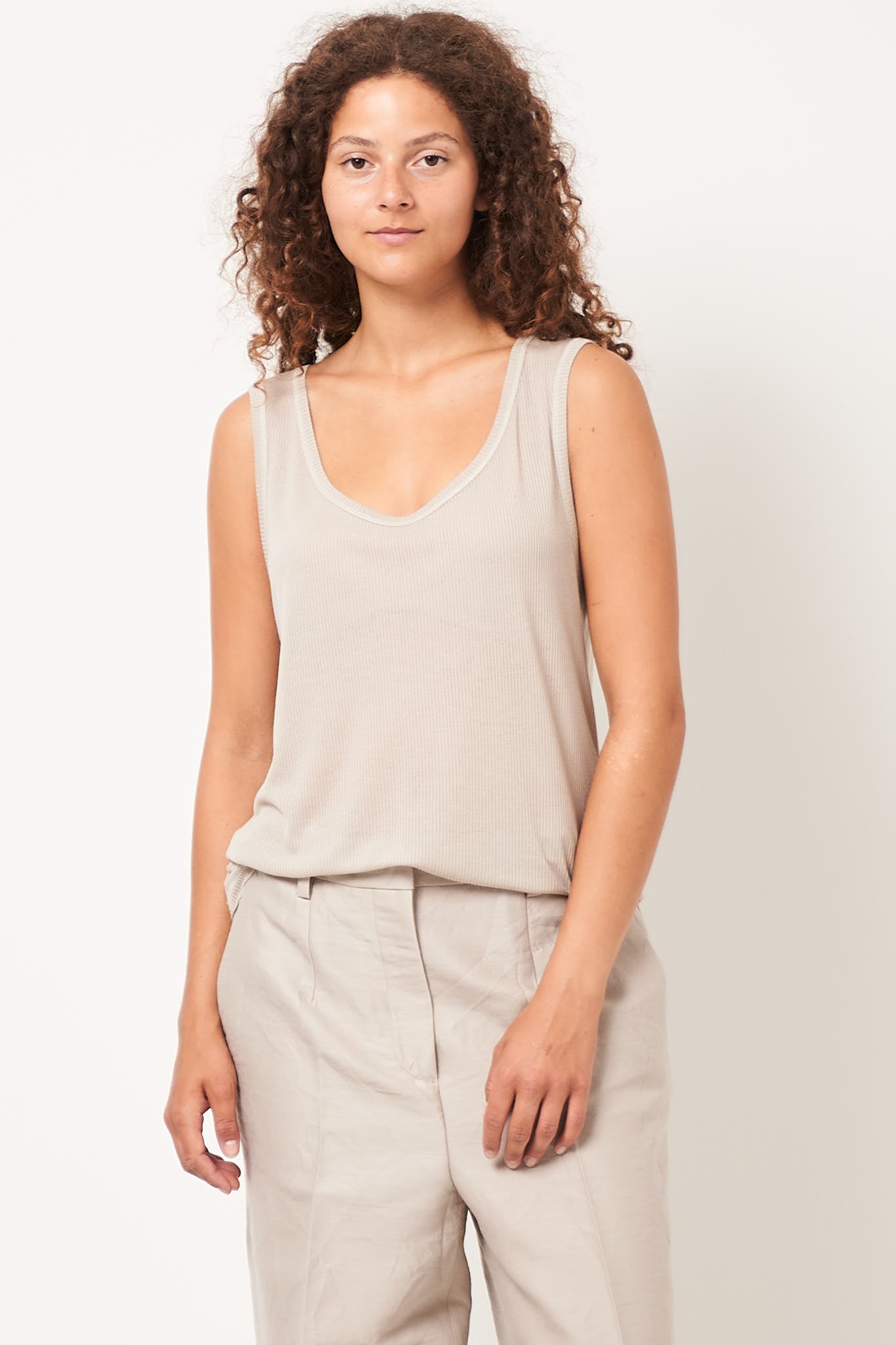 Wen Tank Top Chalk Online salg