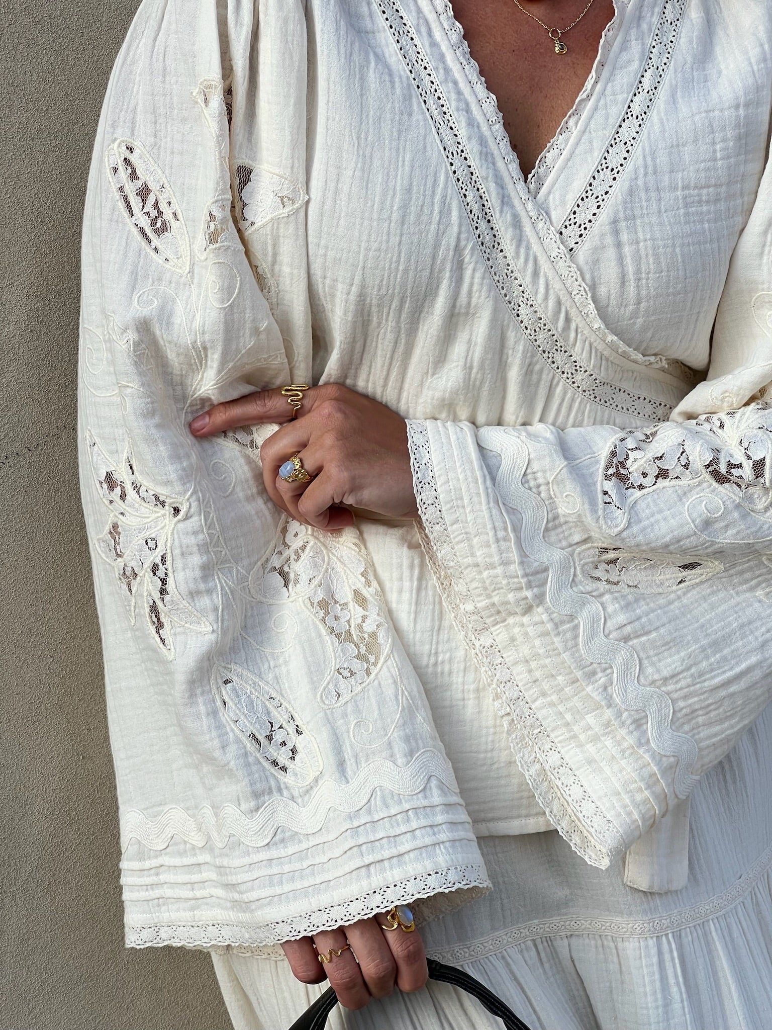 Sissel Edelbo Winfrey Wrap Top SU25 Off White