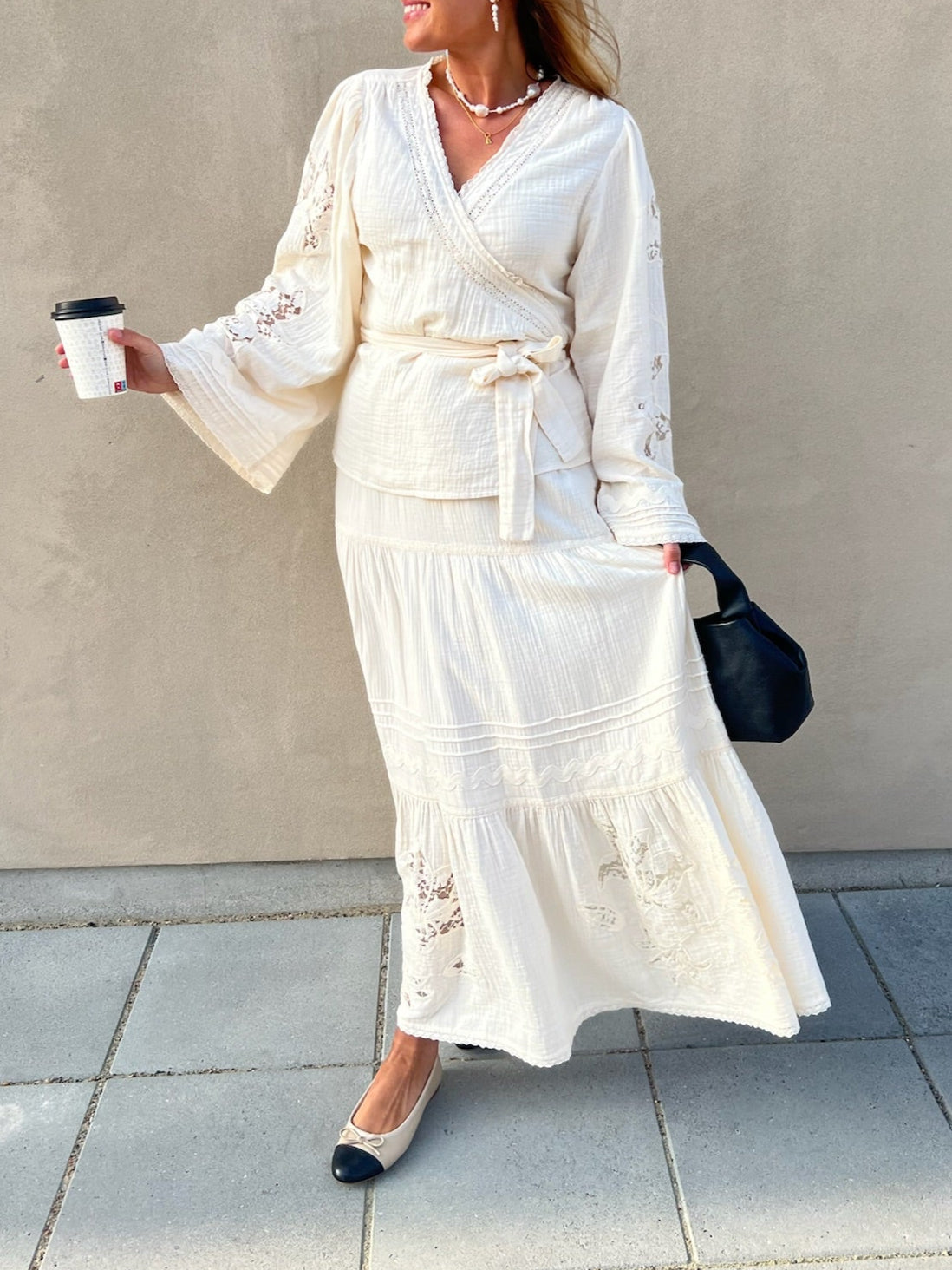 Sissel Edelbo Winfrey Wrap Top SU25 Off White