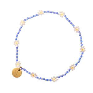 Sui Ava Daisy Armbånd Blue Online Hot Salg