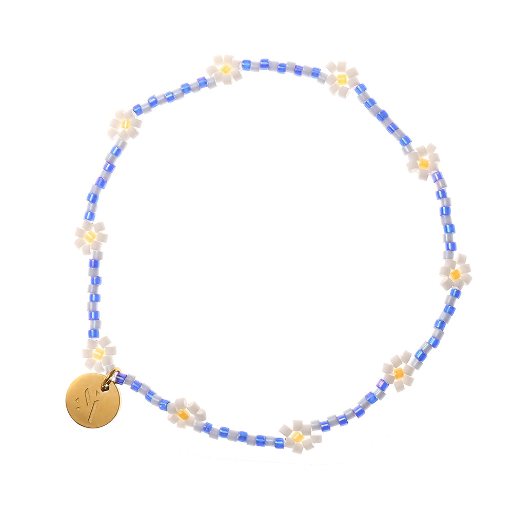 Sui Ava Daisy Armbånd Blue Online Hot Salg