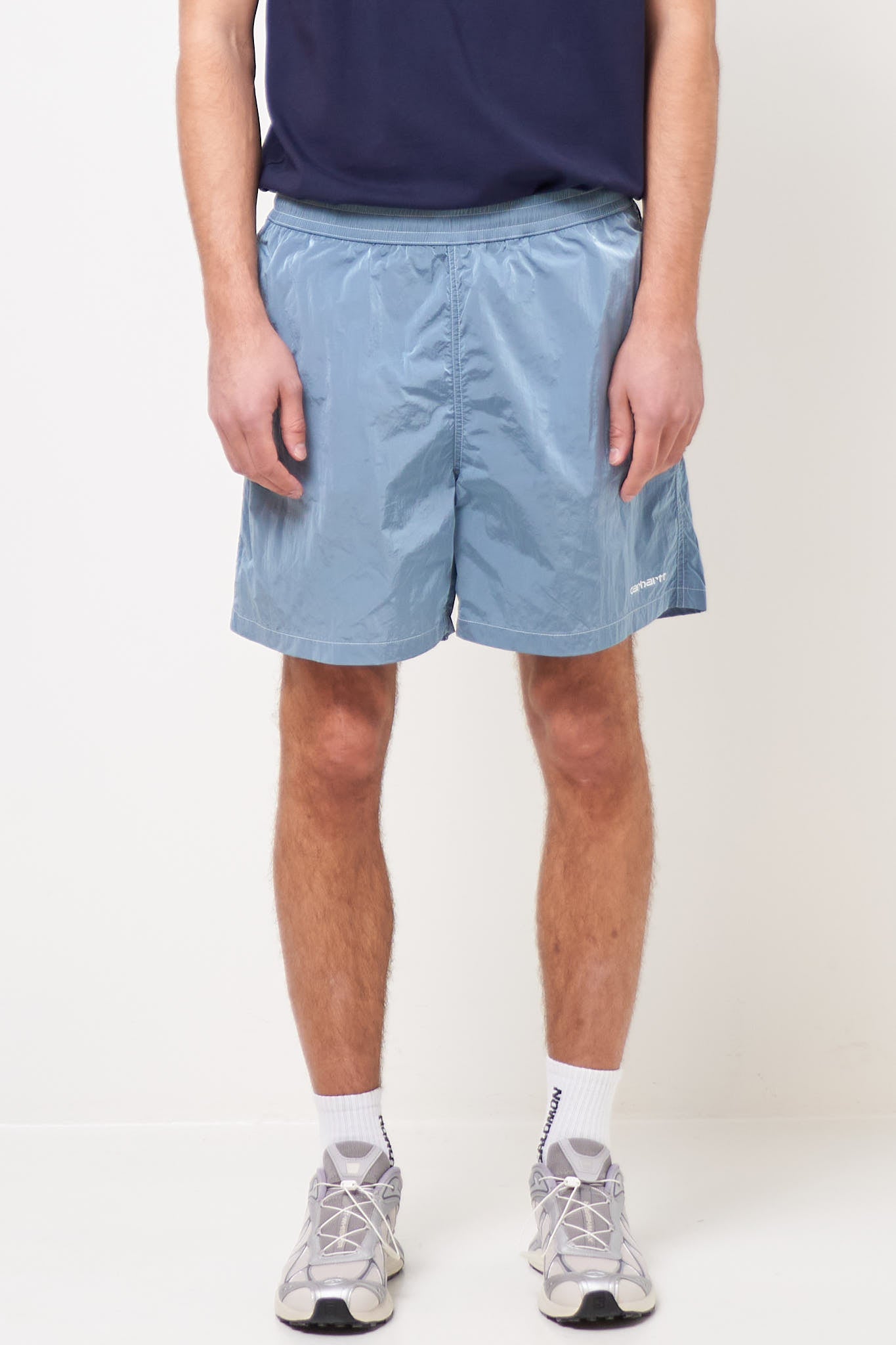 Canby Swim Trunks Clay Blue/White