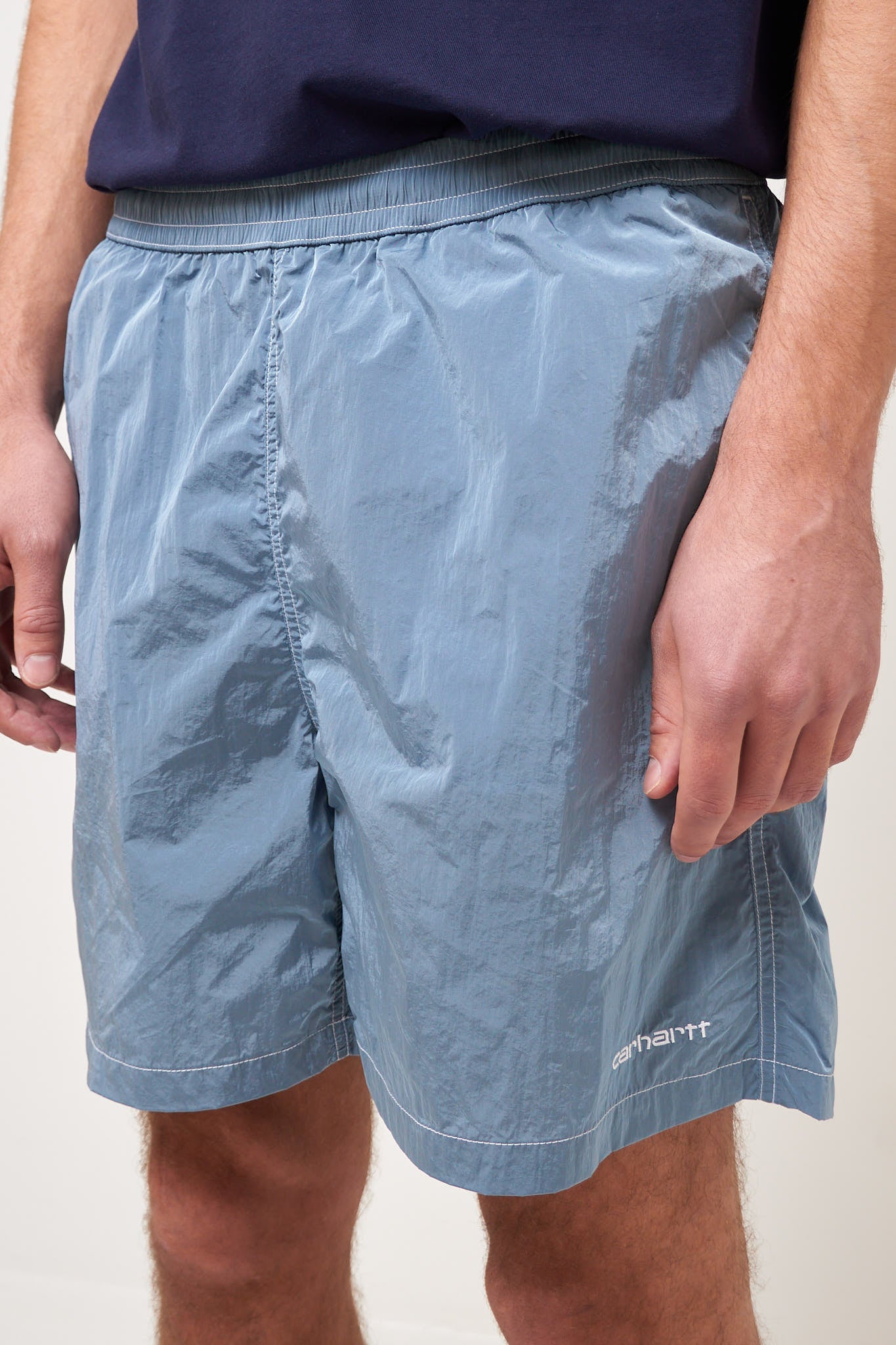 Canby Swim Trunks Clay Blue/White