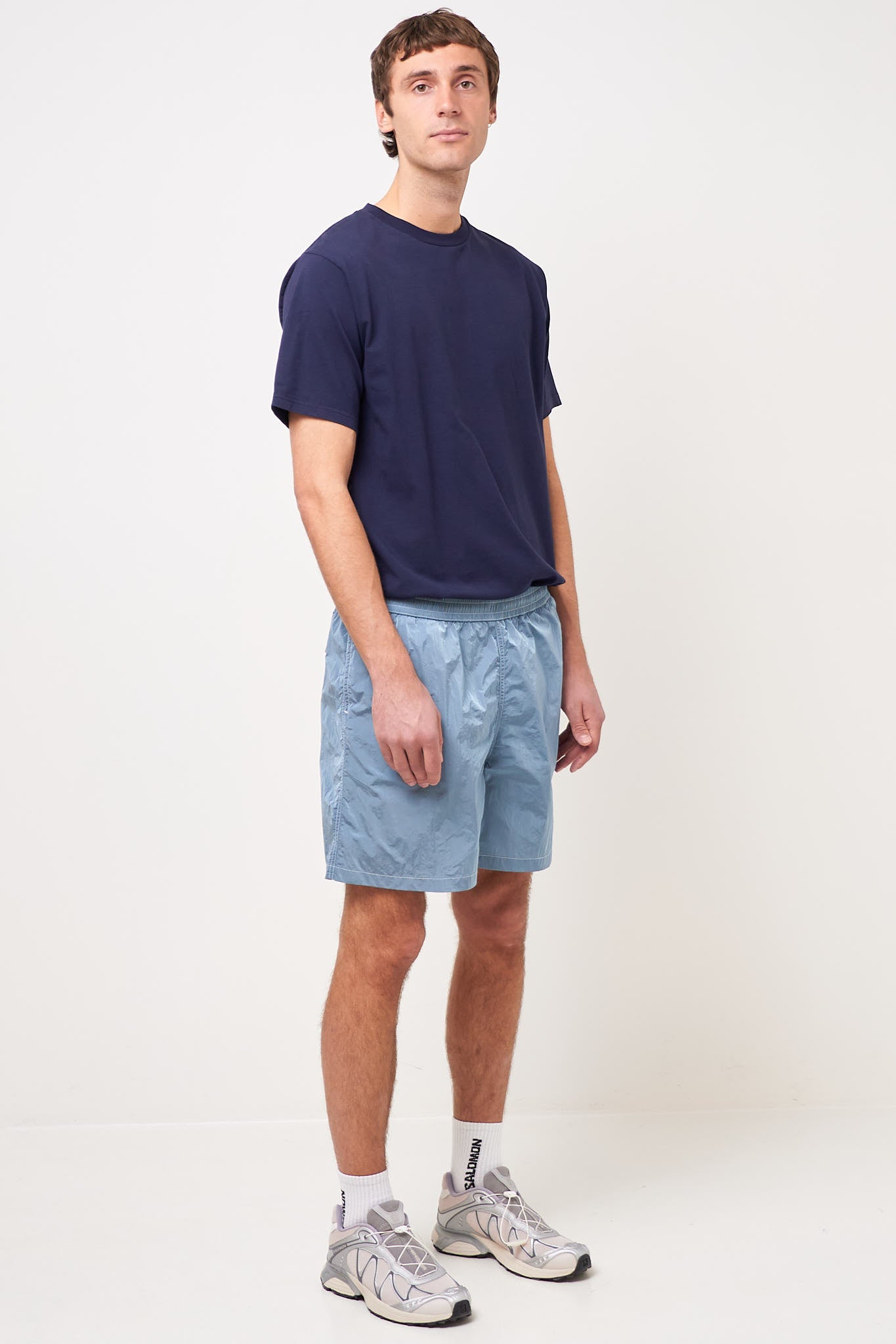 Canby Swim Trunks Clay Blue/White