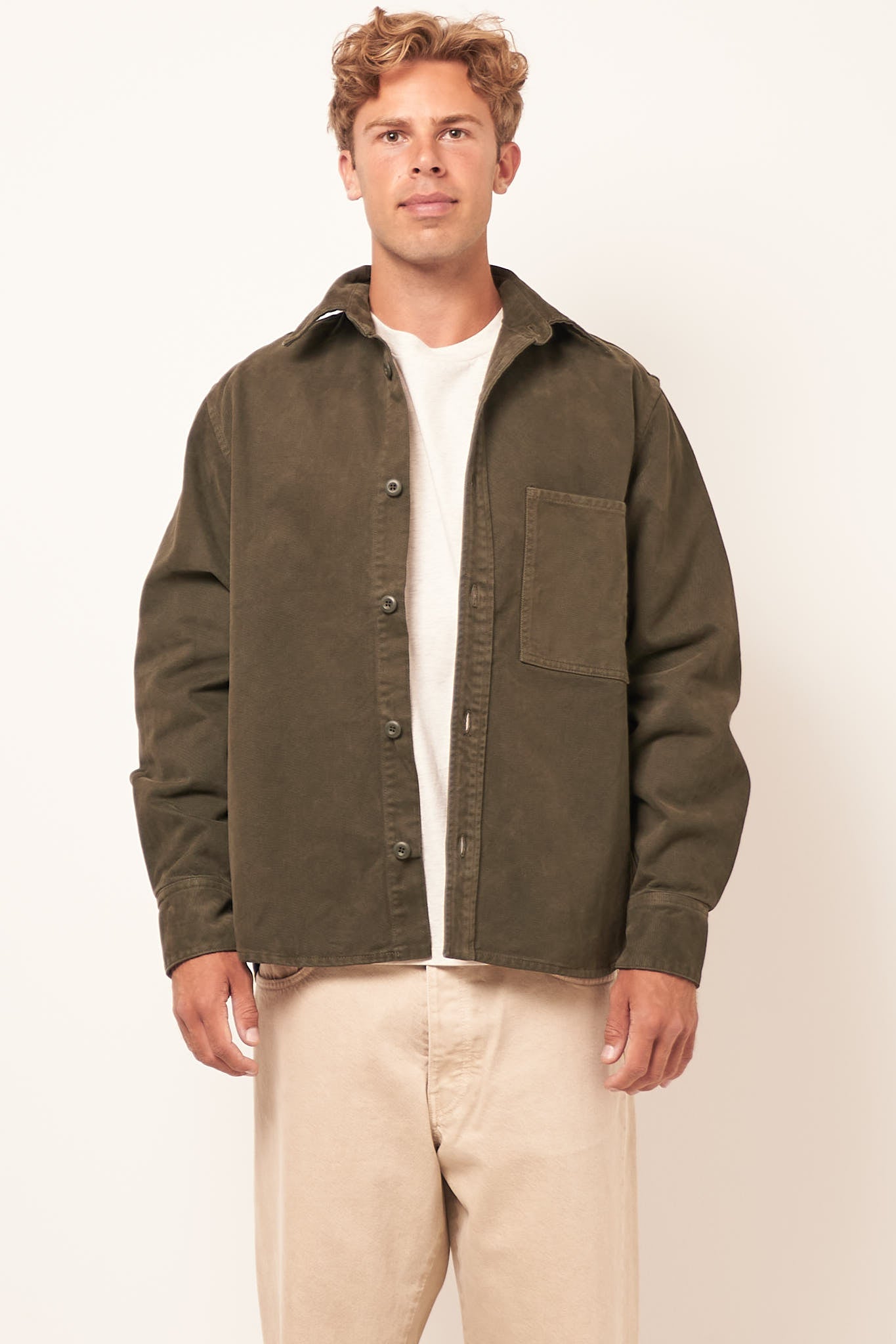 Flow Overshirt Army Levere