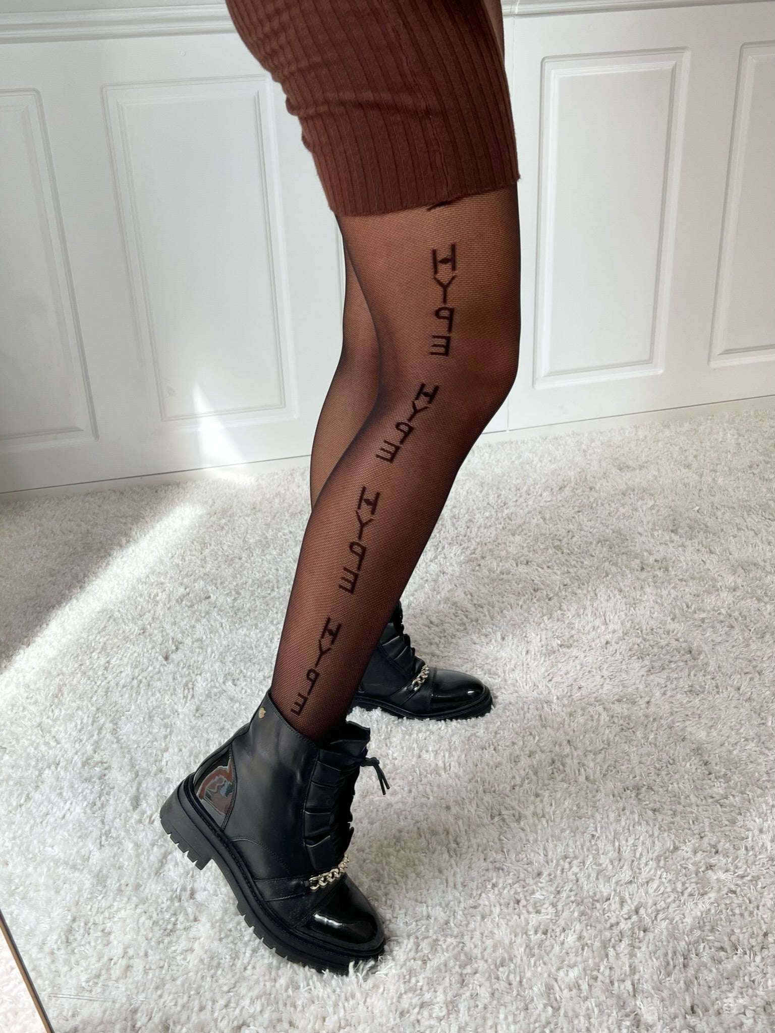 Hype The Detail Logo Leg Strømpebukser Black