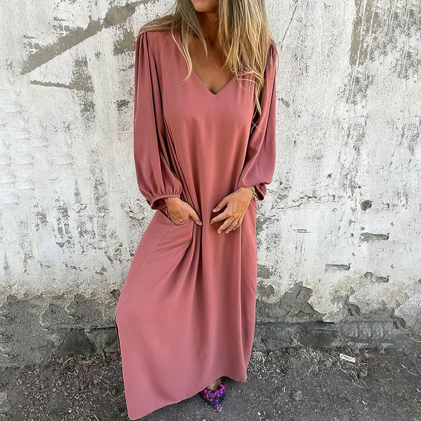 Olivia | Lang boho-kjole