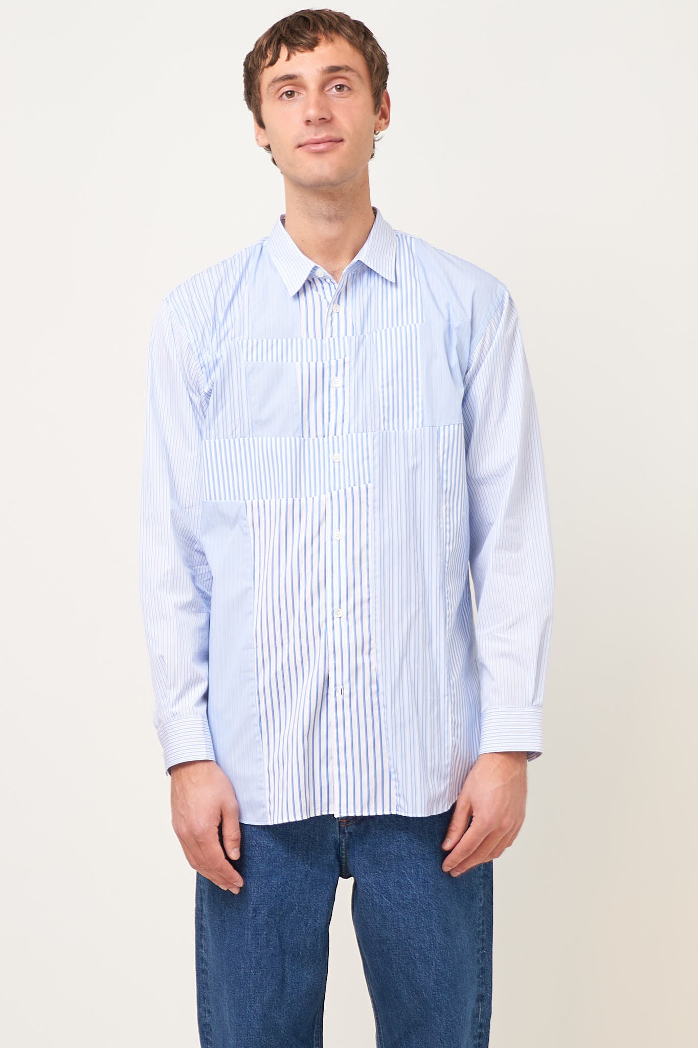 Patchwork Shirt Stripe