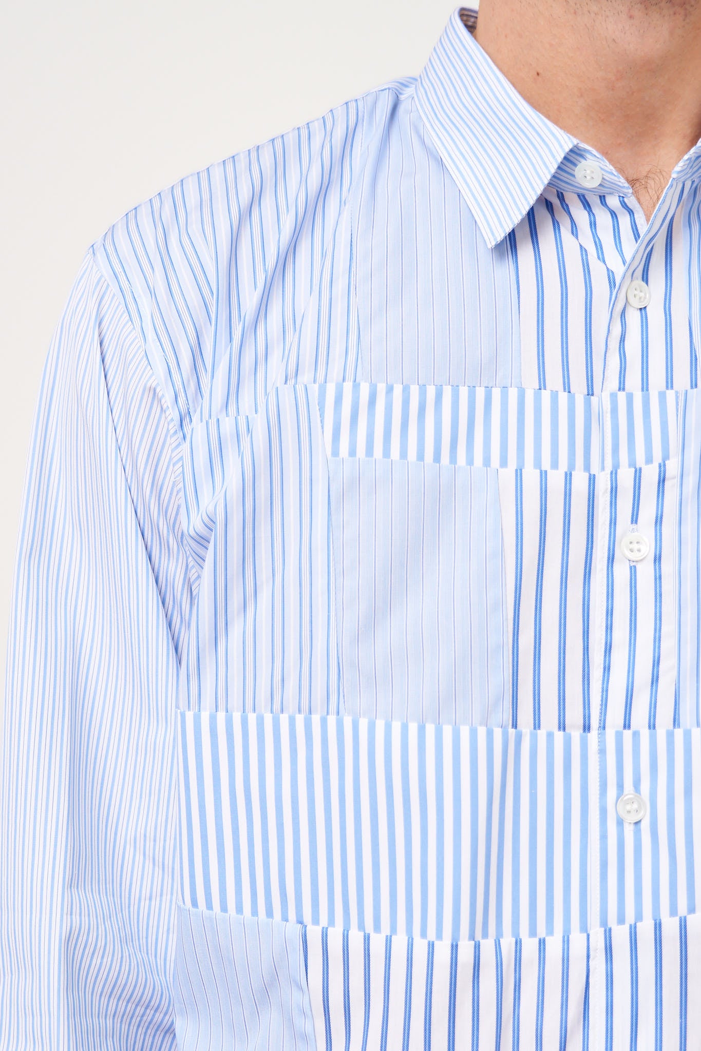 Patchwork Shirt Stripe