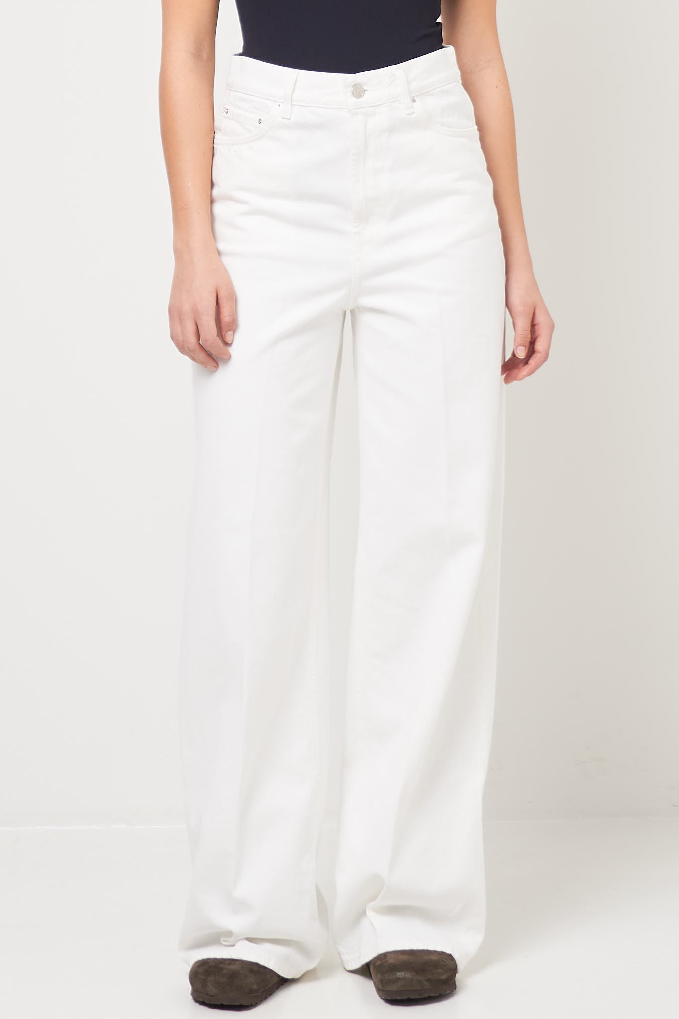 Wide Leg Denim White Rabat