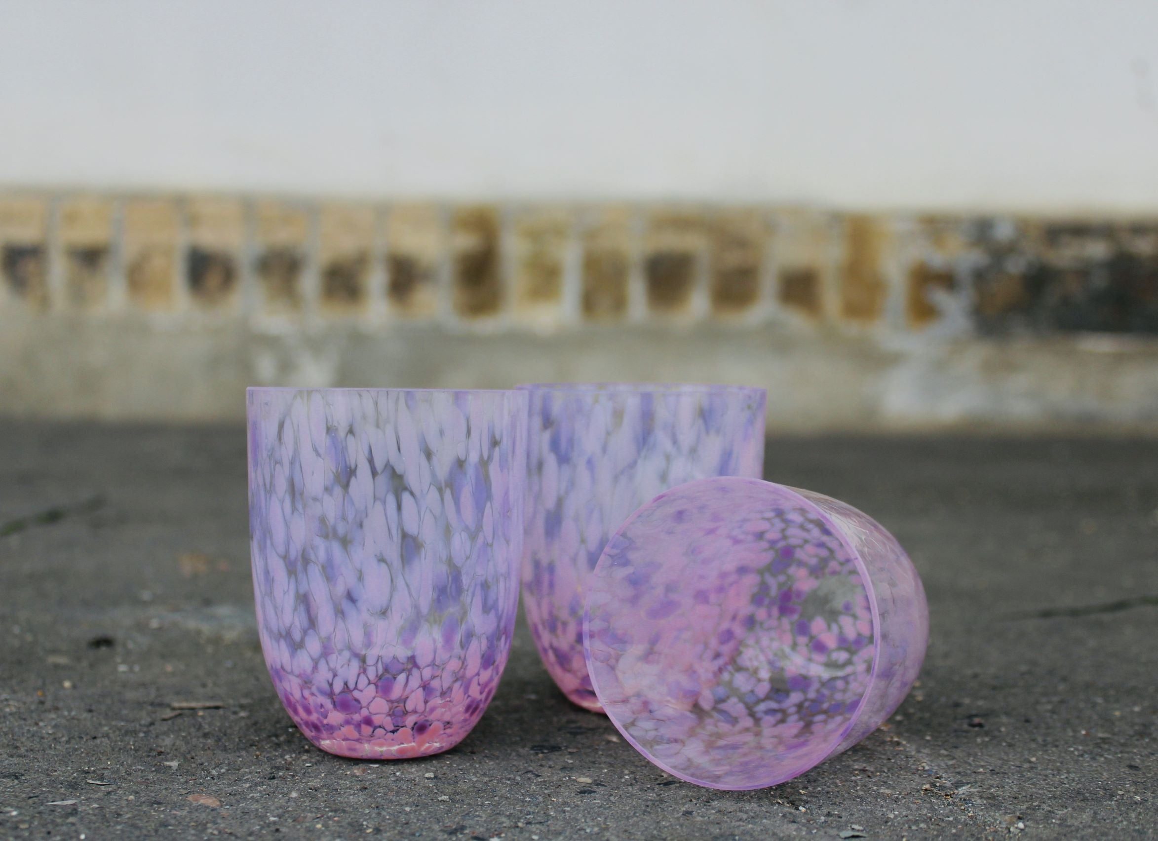 Anna Von Lipa Confetti Vandglas Rosa + Lilla
