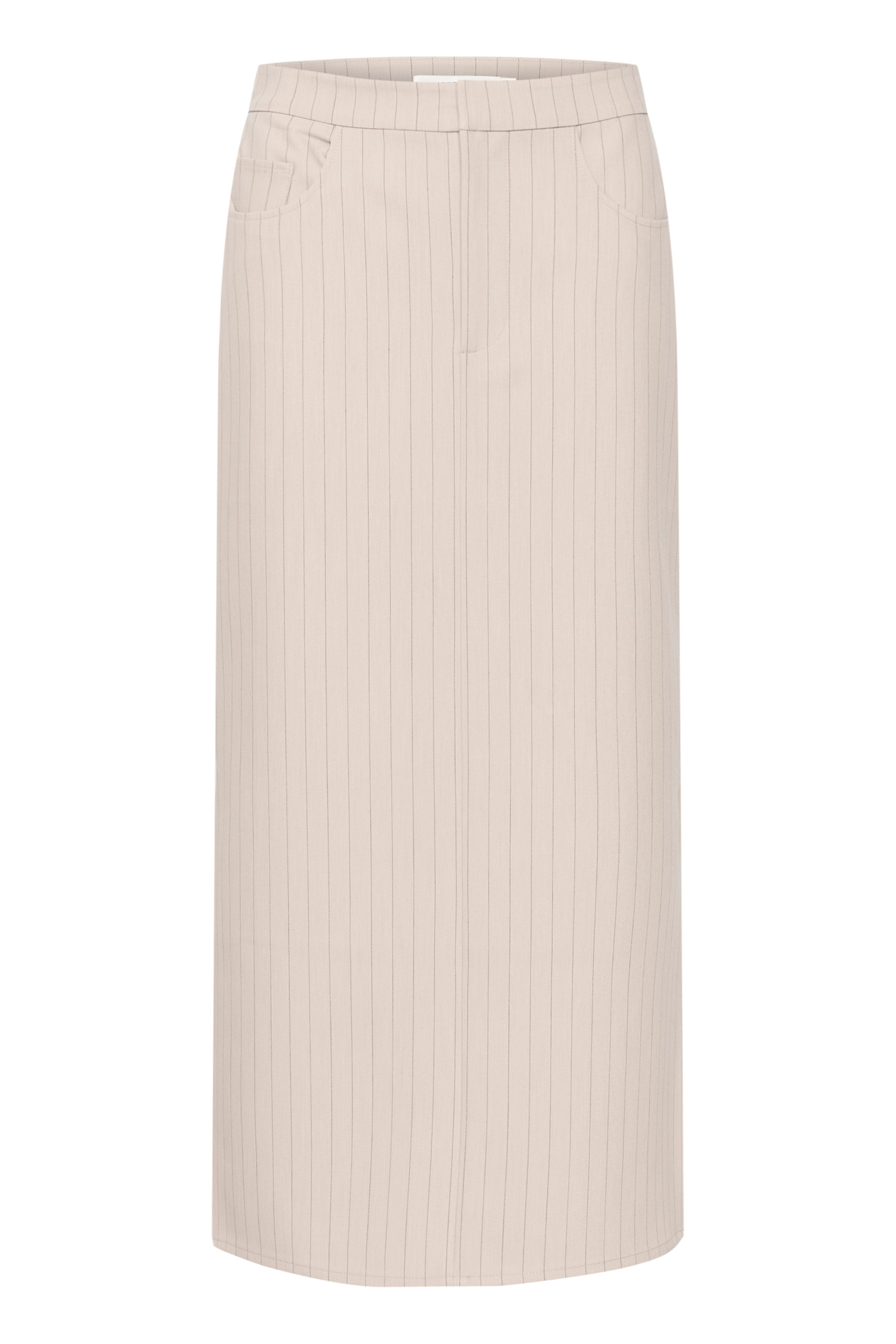 Gestuz Joelle Pinstripe HW Nederdel Sand Pinstripe