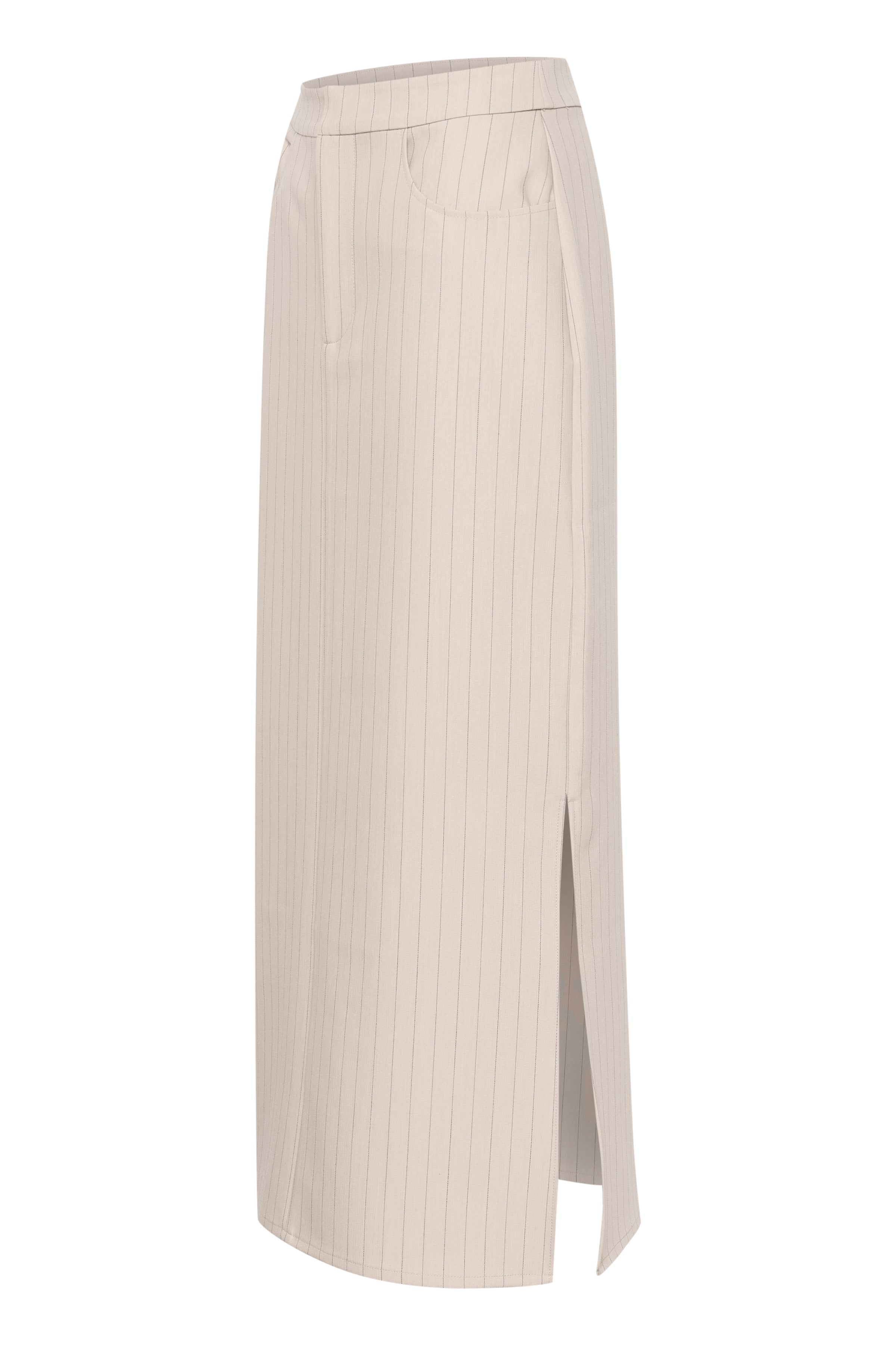 Gestuz Joelle Pinstripe HW Nederdel Sand Pinstripe