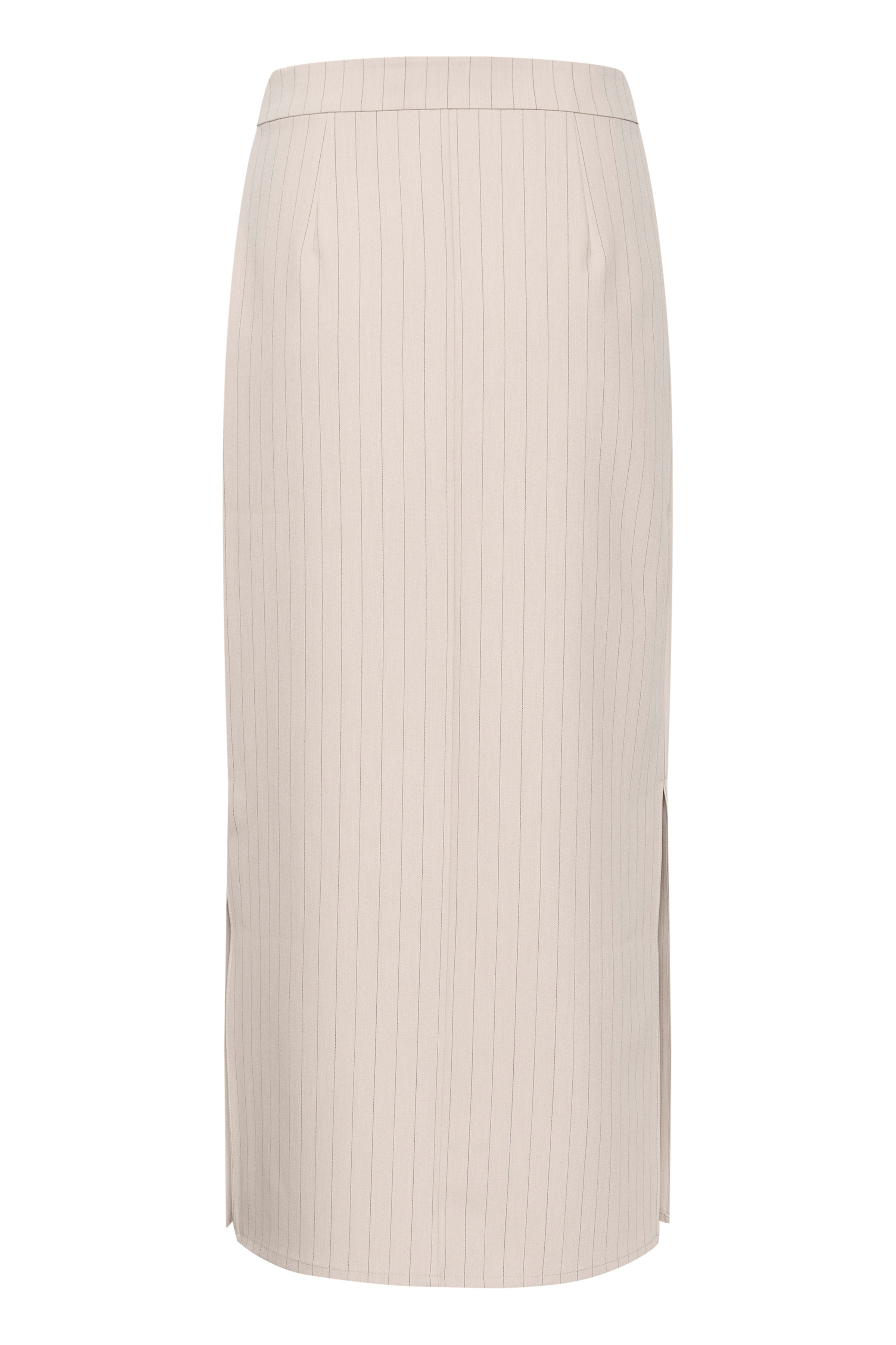 Gestuz Joelle Pinstripe HW Nederdel Sand Pinstripe