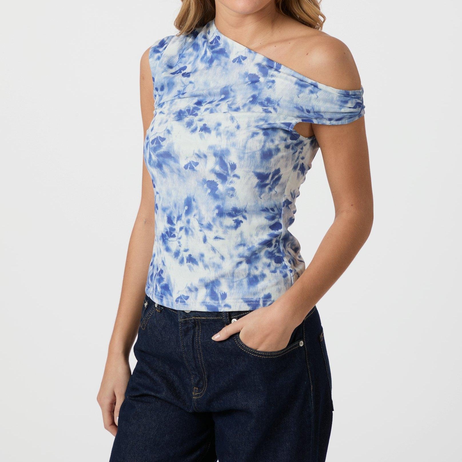 Neo Noir Peri Mesh Top Light Blue (Forudbestilling lev. april)