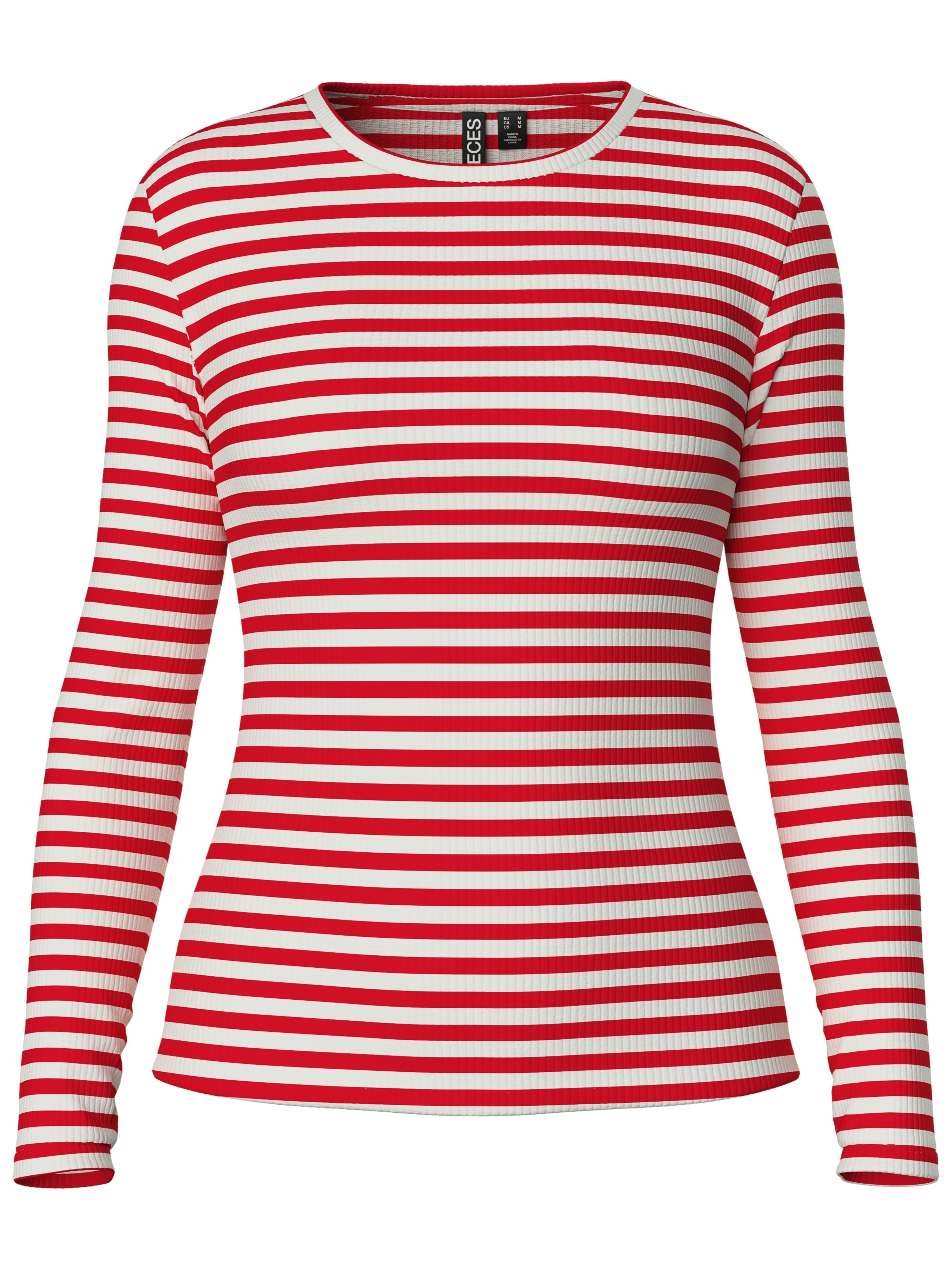 Pieces Ruka LS Bluse Lollipop Stripes/Cloud Dancer NO25