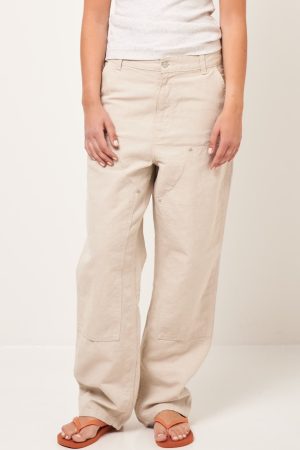 W' Ethel Double Knee Pant Natural Rinsed Online nu