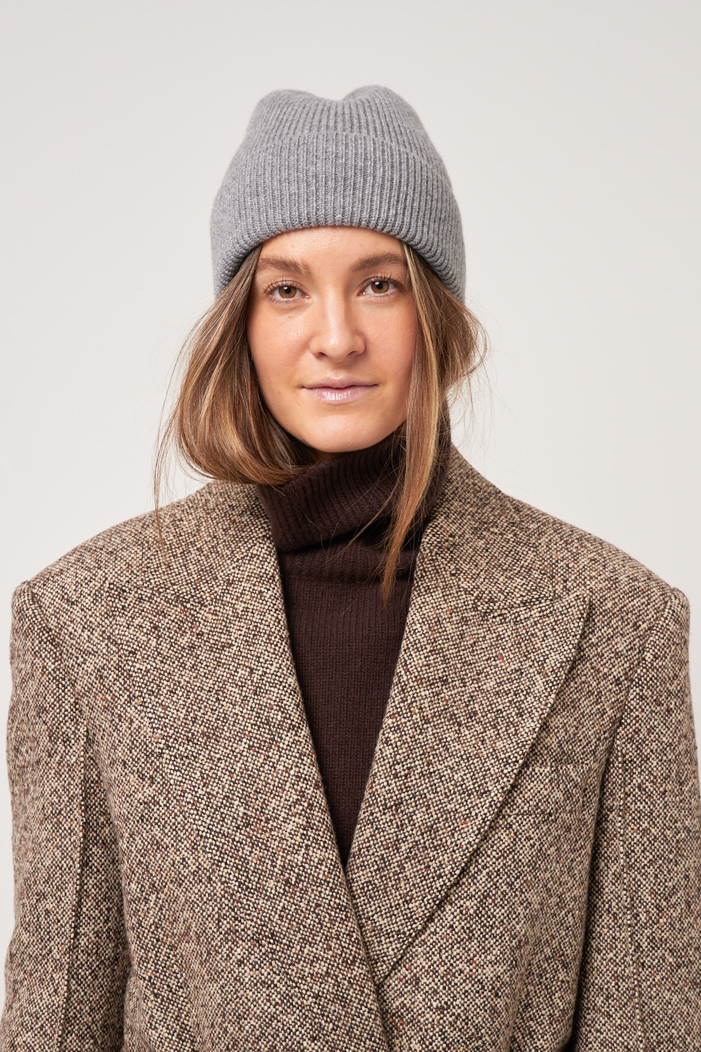 Winter Cashmere Beanie Light Grey Online Hot Salg
