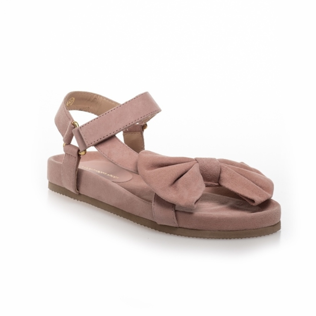 Copenhagen Shoes By Josefine Valentin Sky And Diamonds 23 Suede Sandal Papaya