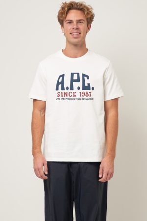 Print Label T-Shirt White Online Hot Salg