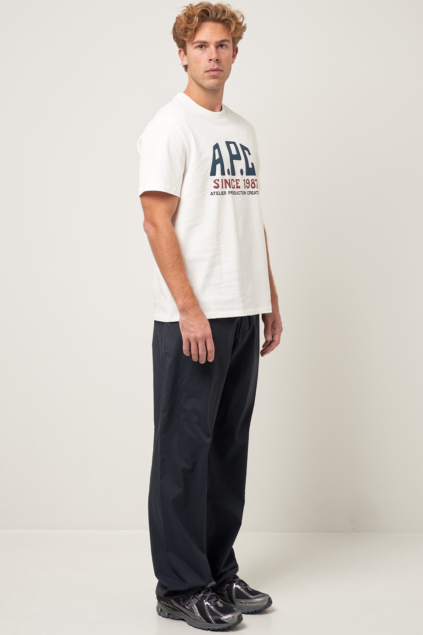 Print Label T-Shirt White Online Hot Salg