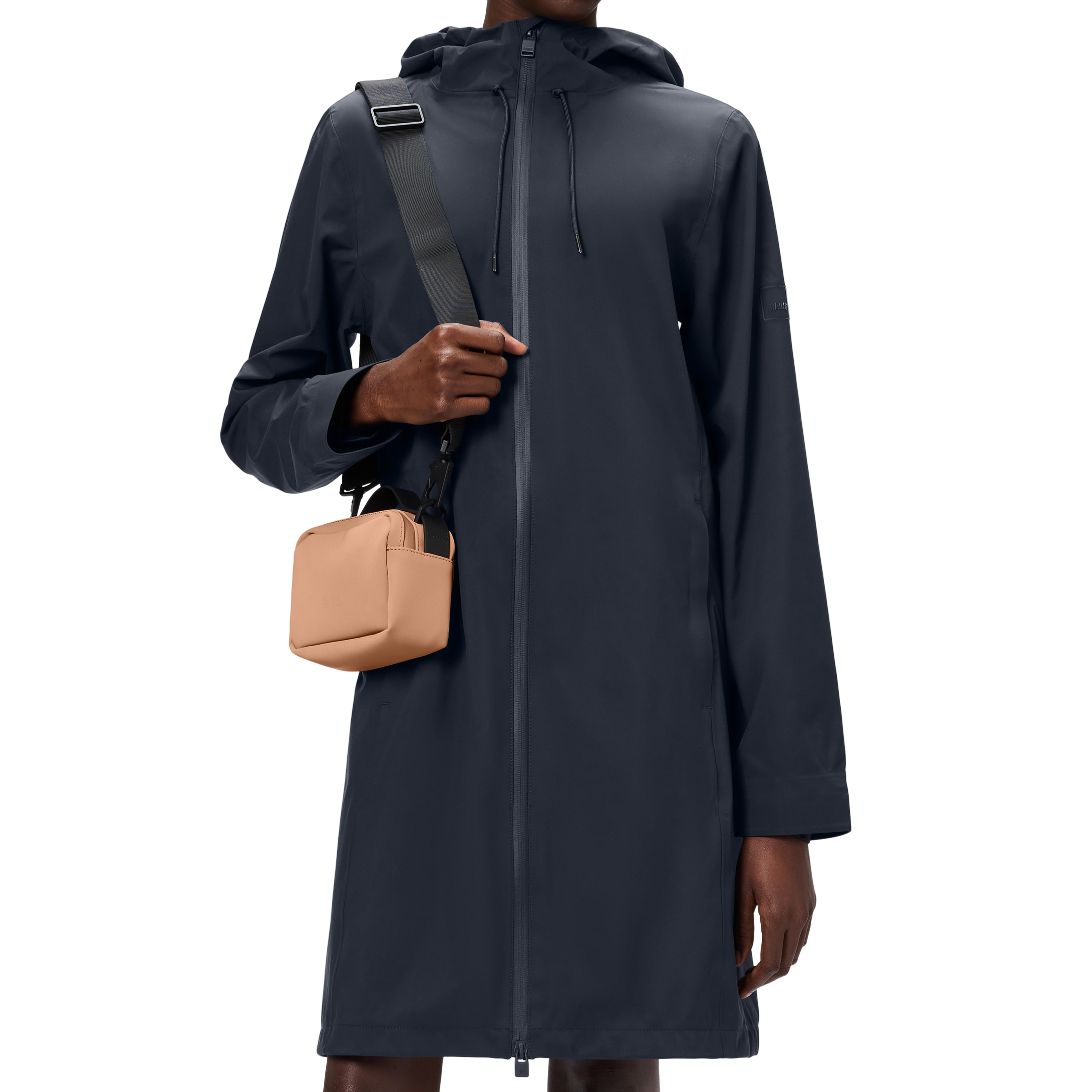 Rains Suva Hardshell Long W3 Jakke Navy
