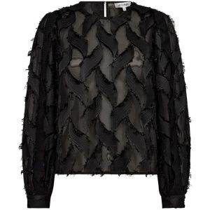 Co'Couture Sylvie Structure Bluse Black Online