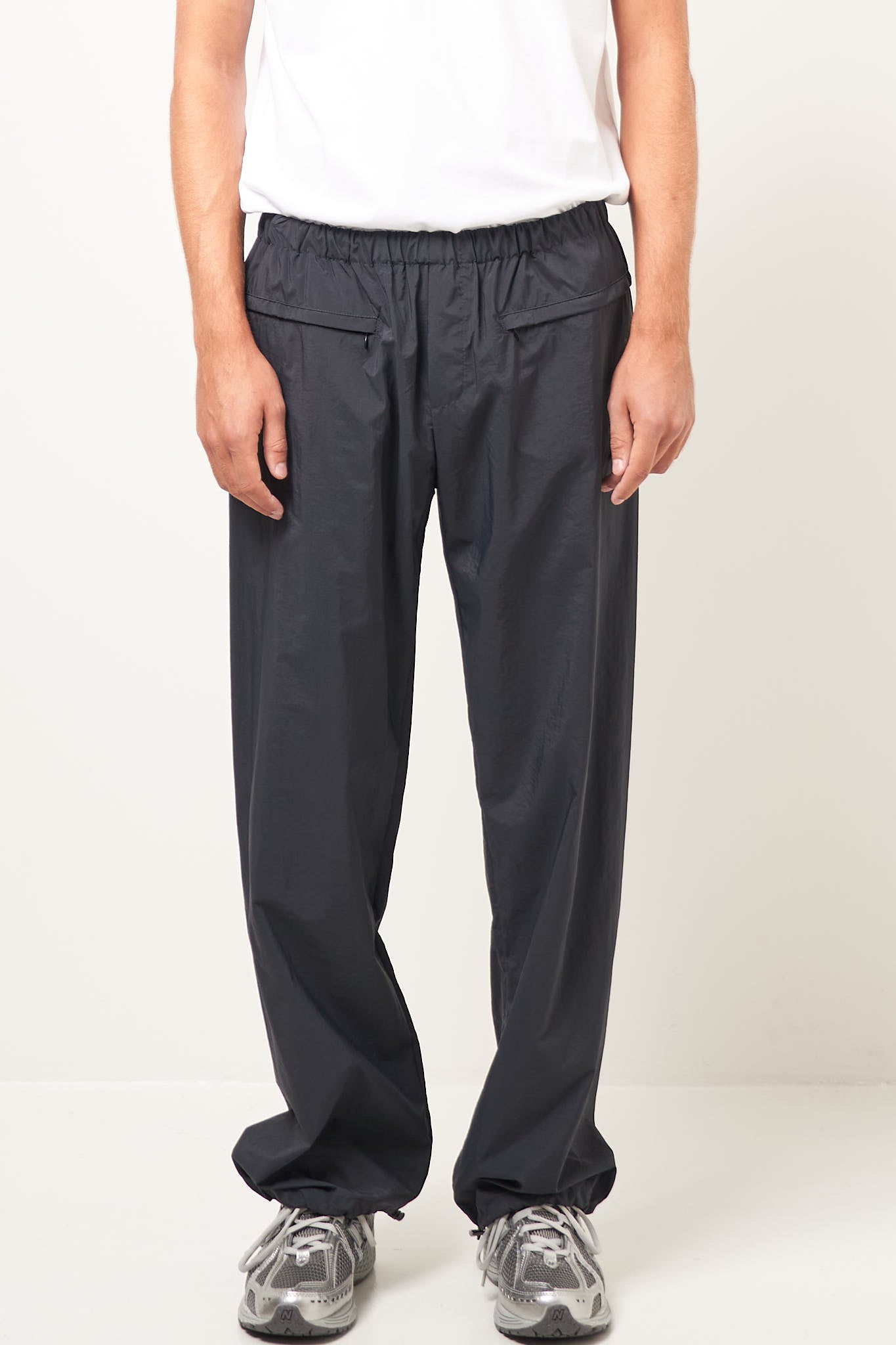 Zip Track Pants Black