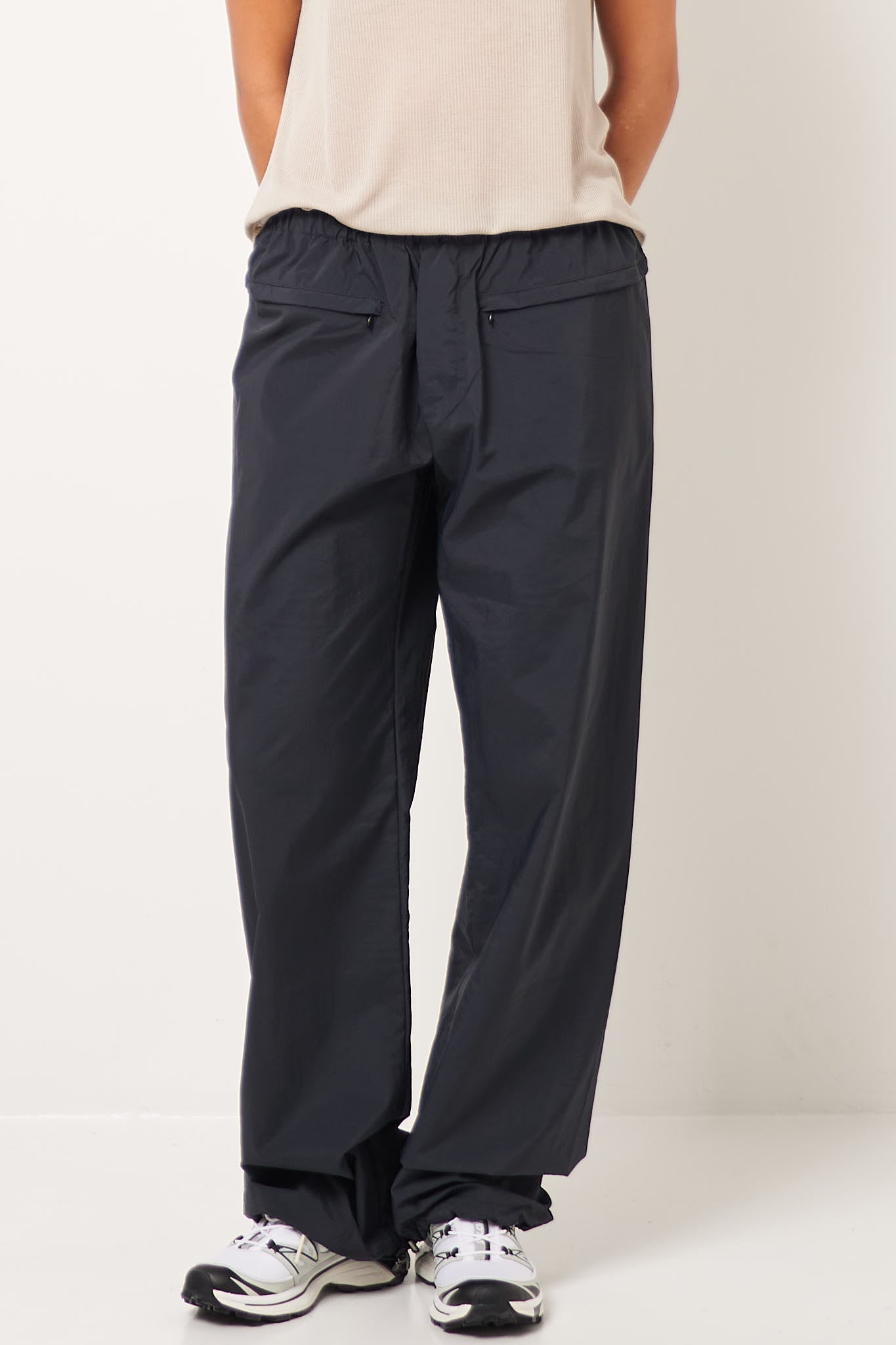 Zip Track Pants Black