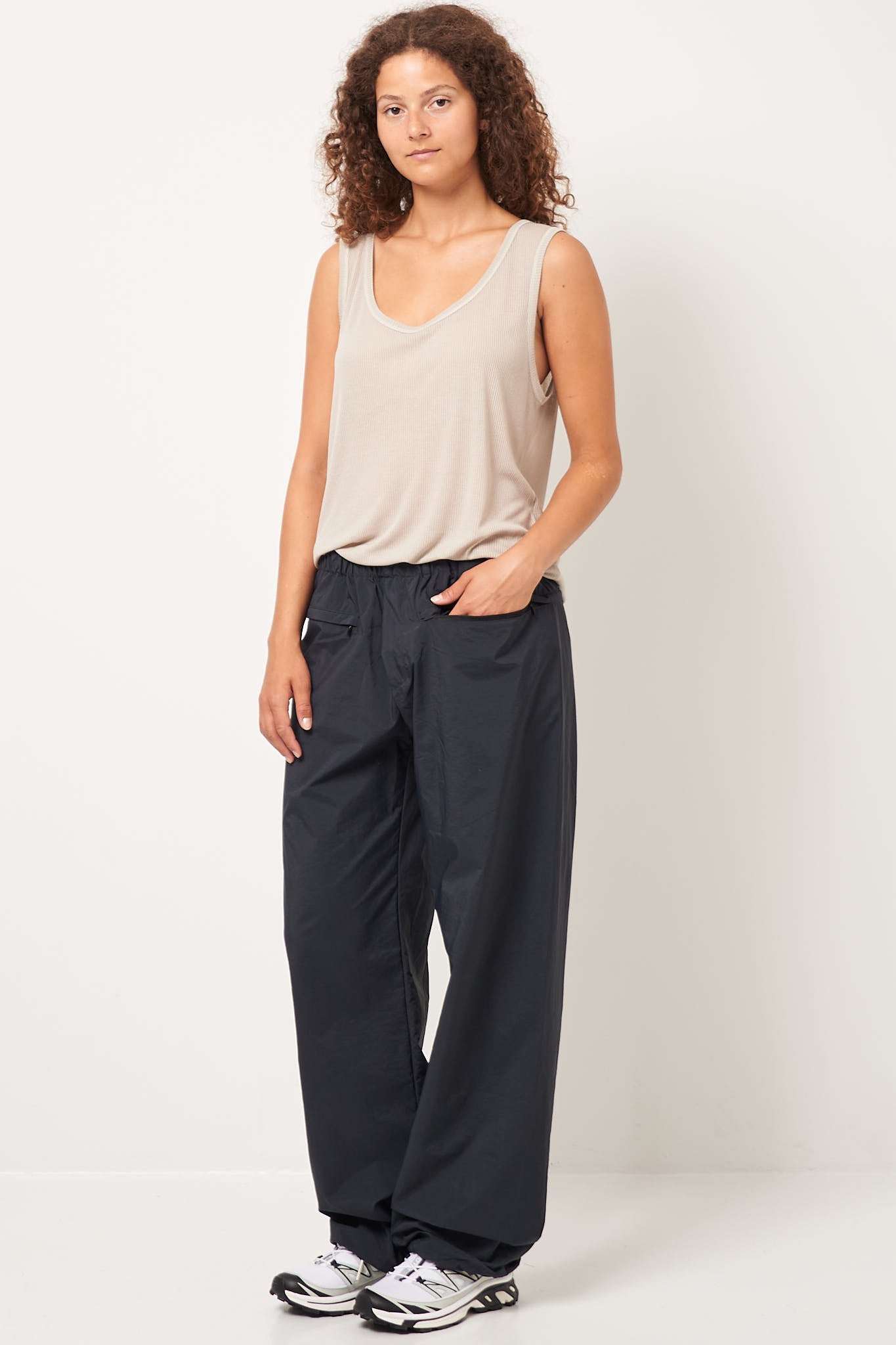 Zip Track Pants Black