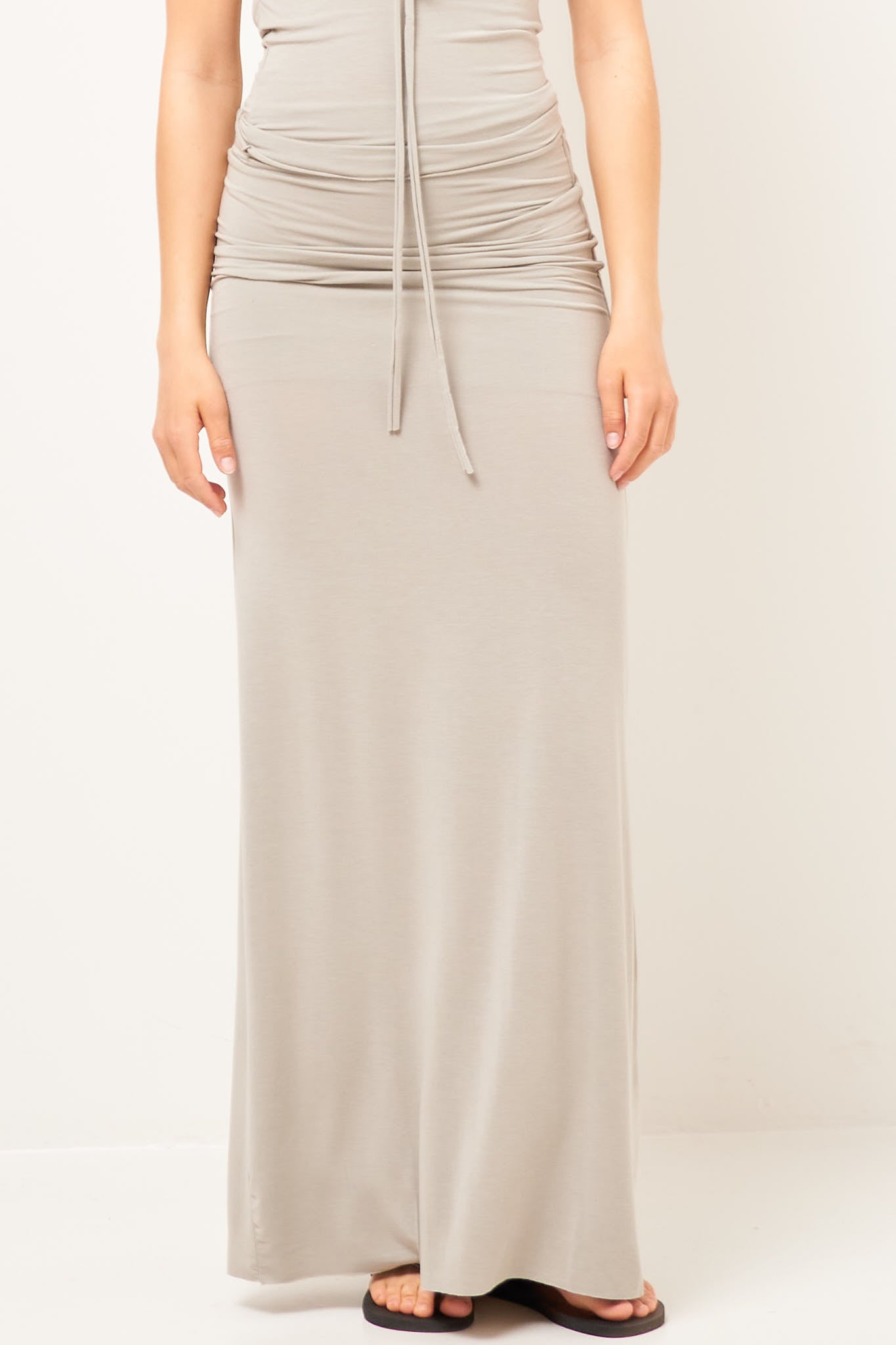 Long Skirt Smoke Grey