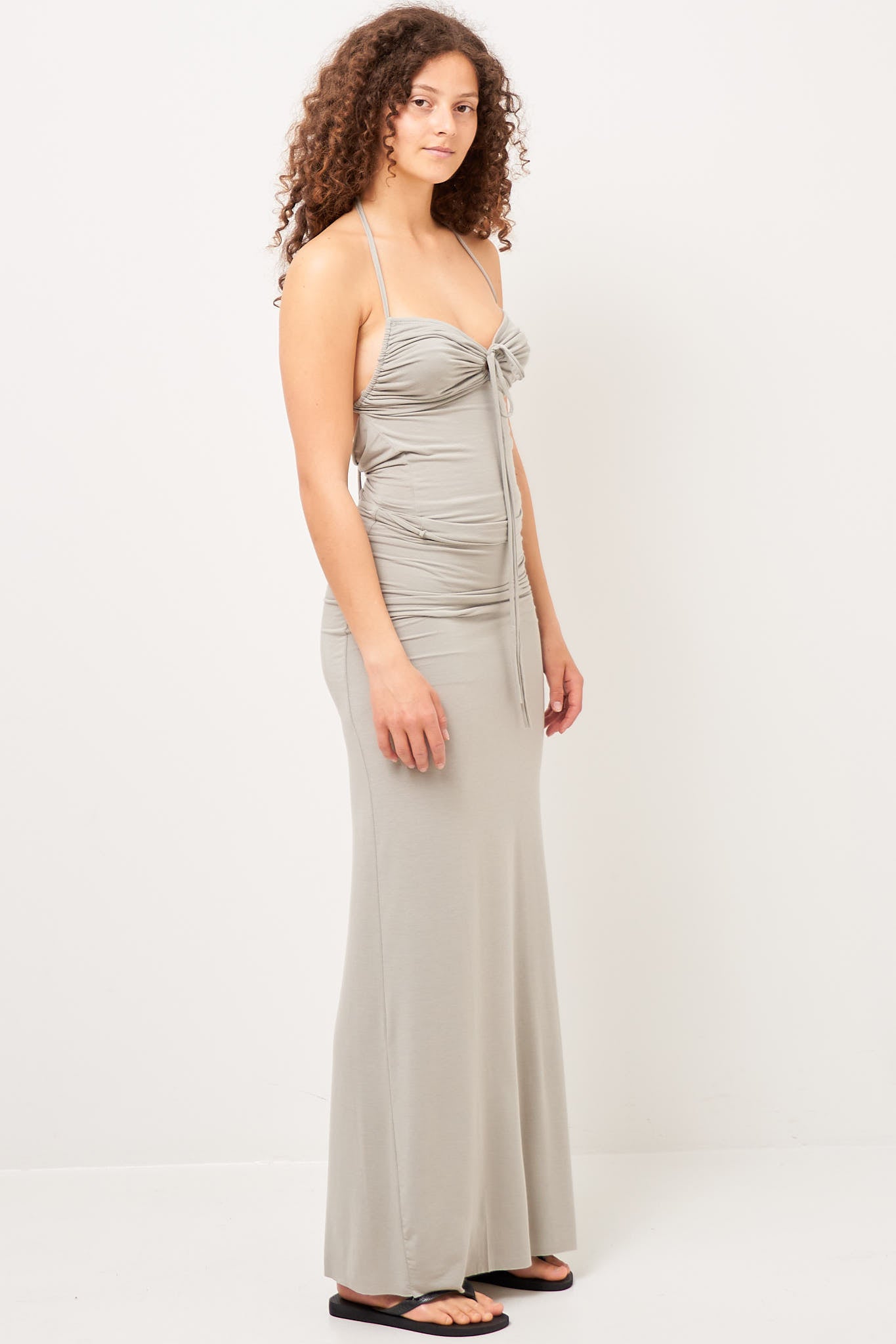 Long Skirt Smoke Grey