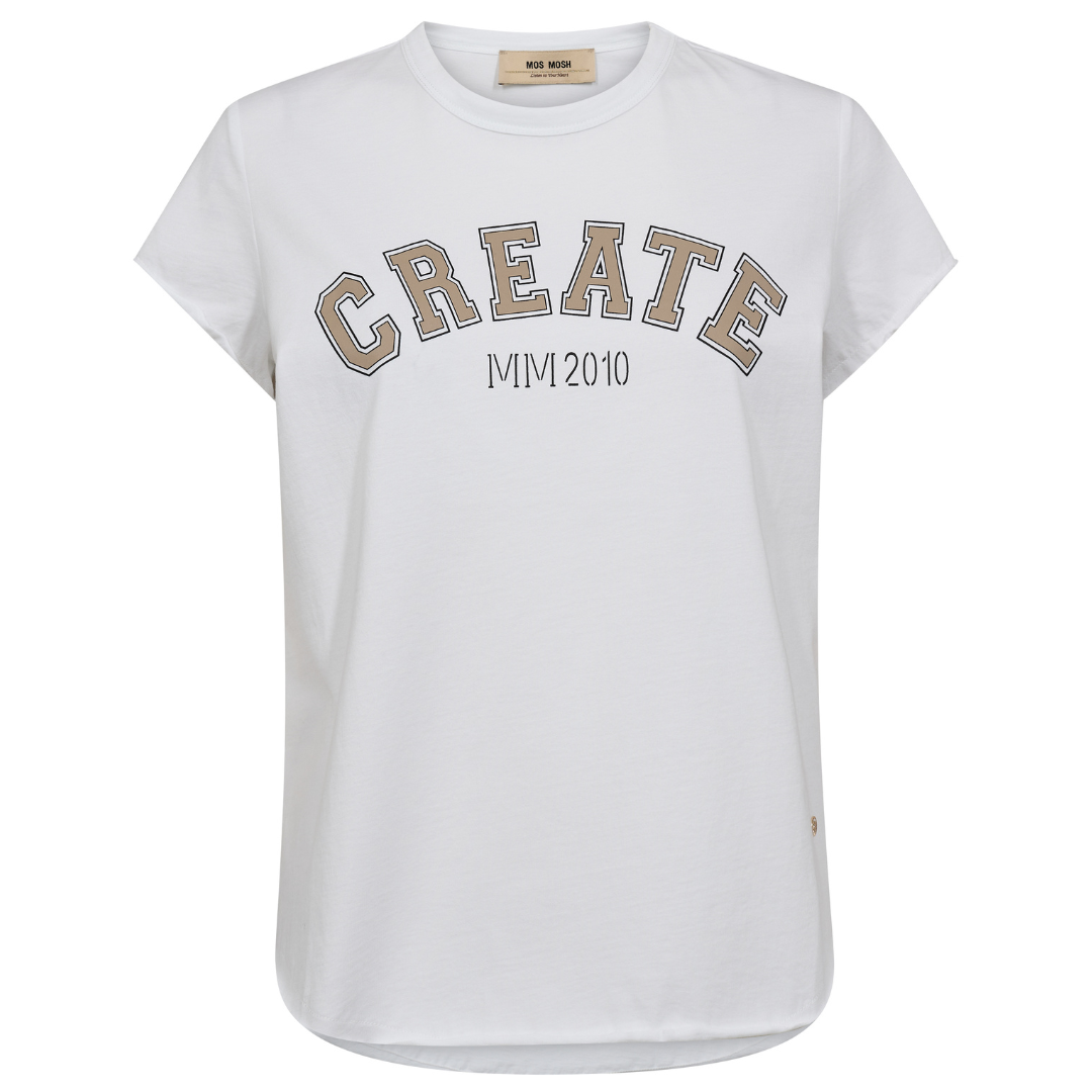 Mos Mosh Celli O-SS T-shirt Savannah Tan Online nu