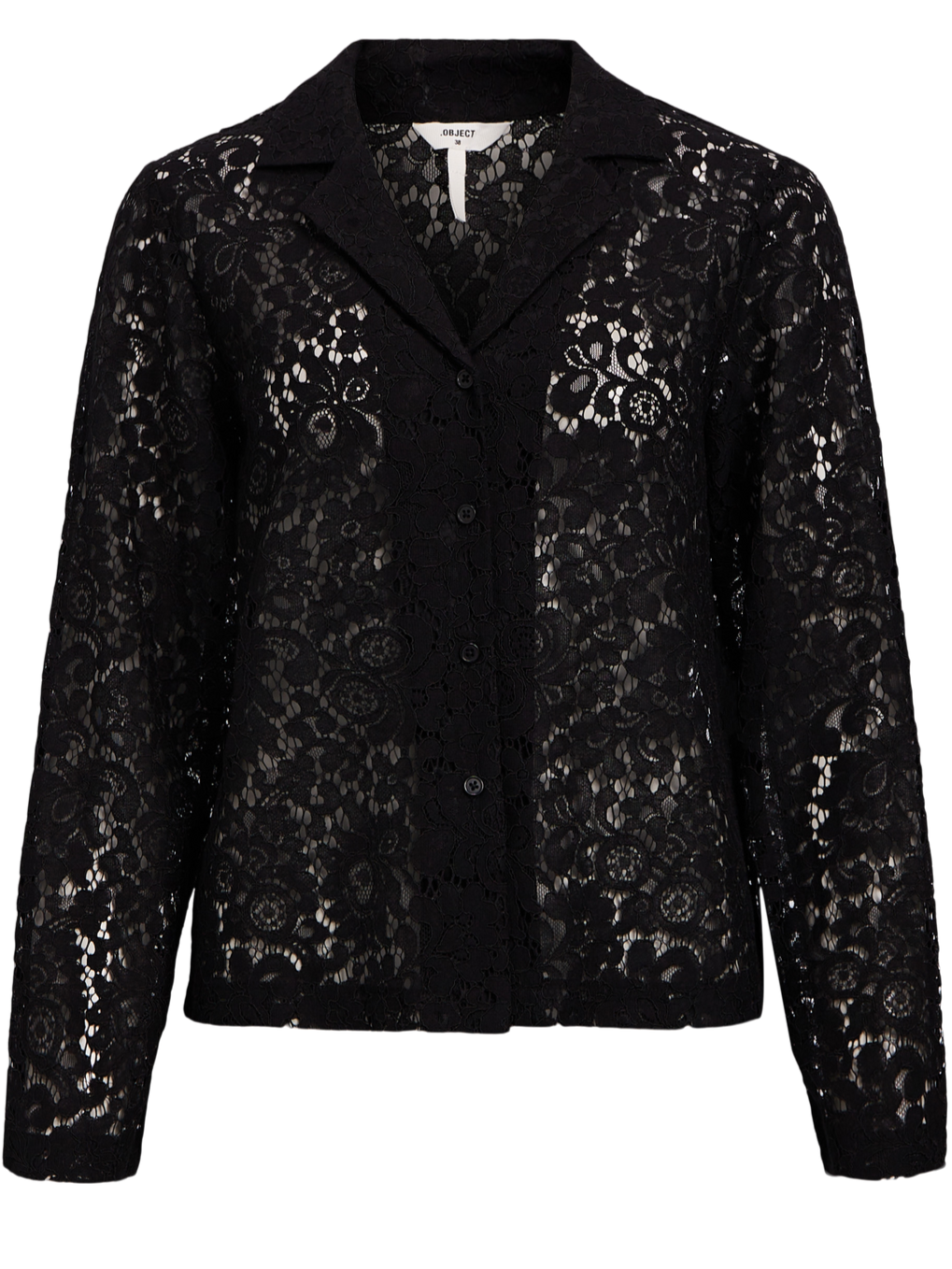 Object Ibi Thora L/S Shirt Skjorte Black