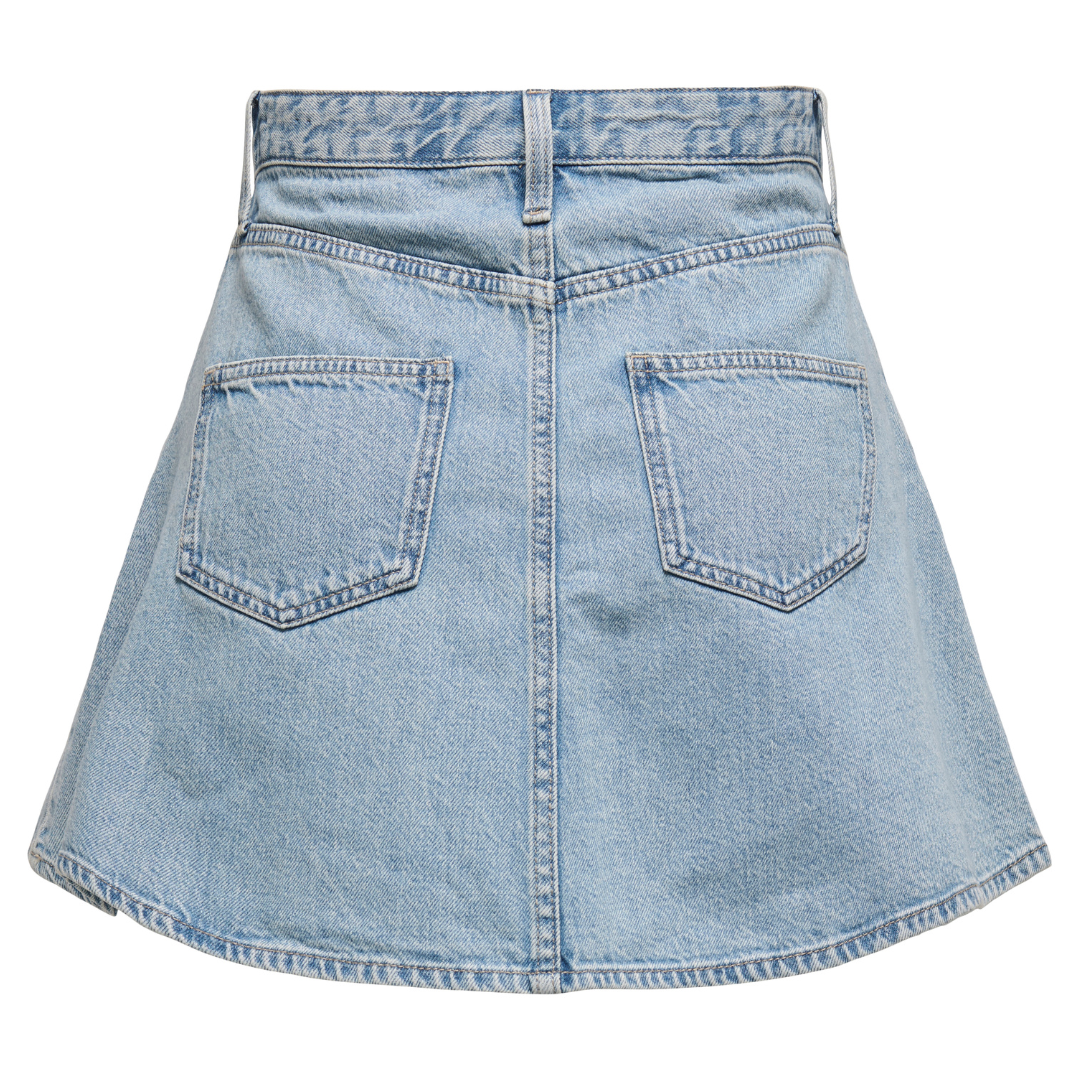 Only Eden A Nederdel Light Blue Denim