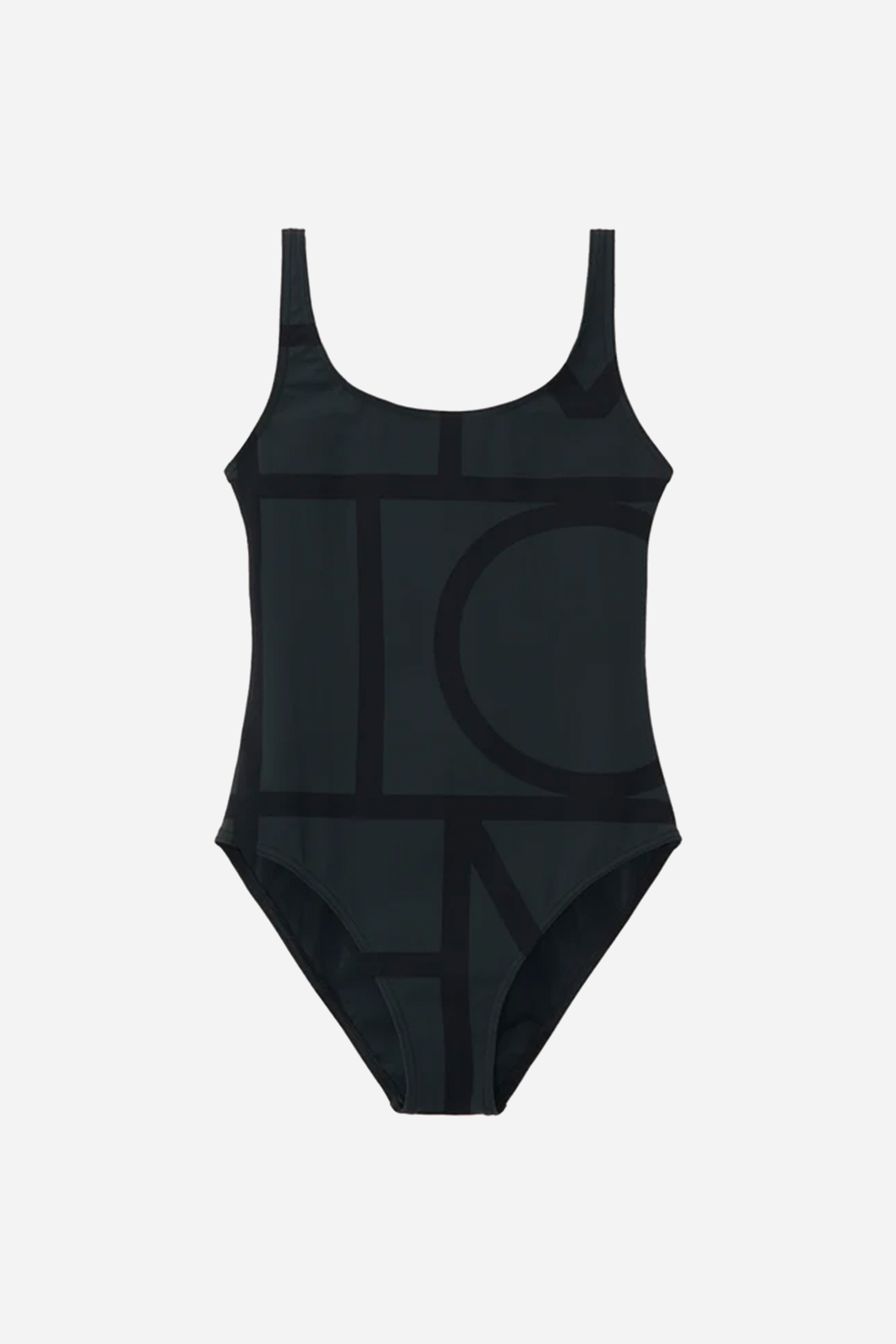 Monogram Swimsuit Black Monogram