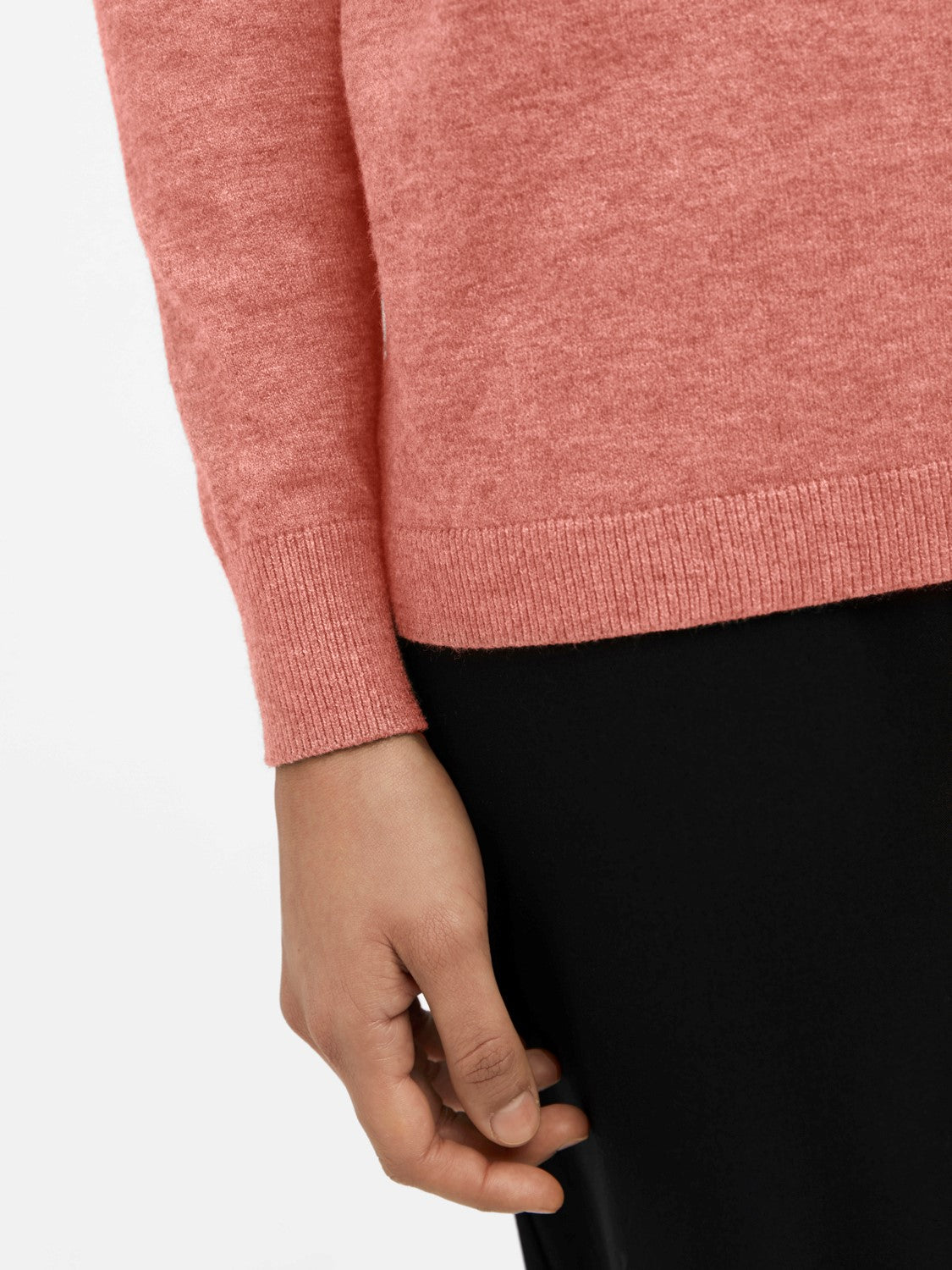 Object Thess V-Neck Knit Pullover Brandied Apricot